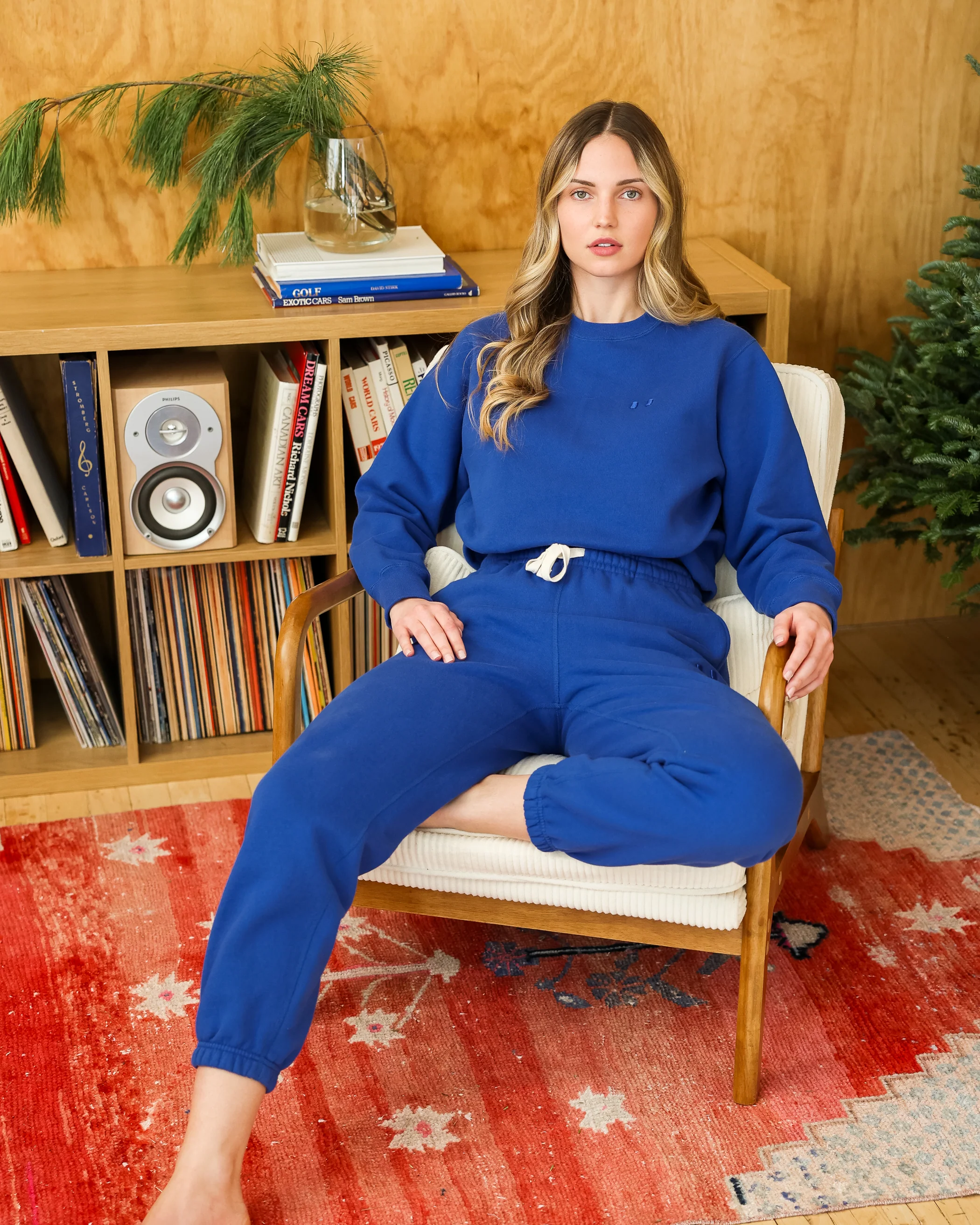 Flag Fleece Sweatpant Royal - Unisex - Image 3