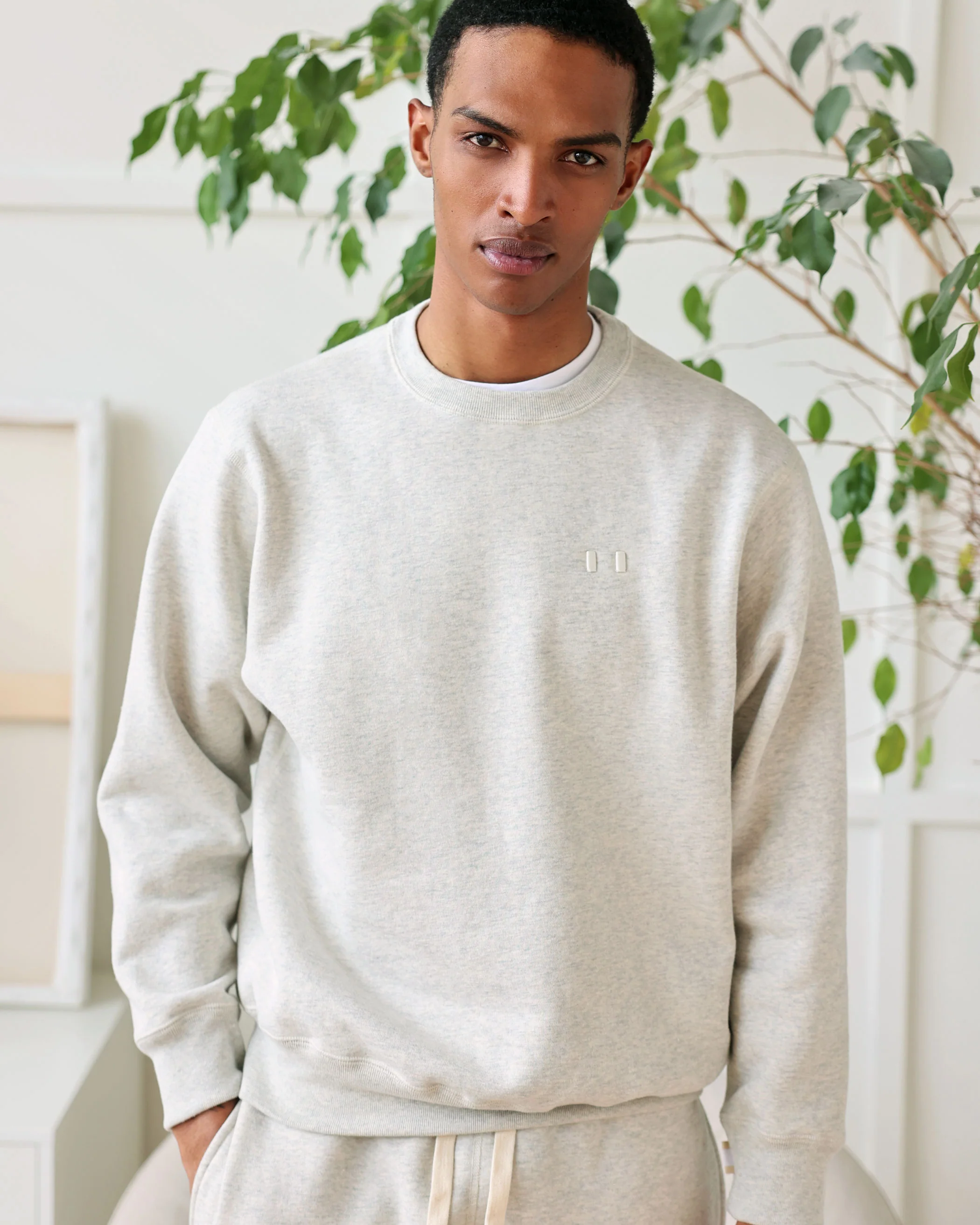 Flag Fleece Sweatshirt Eggshell - Unisex - Image 3