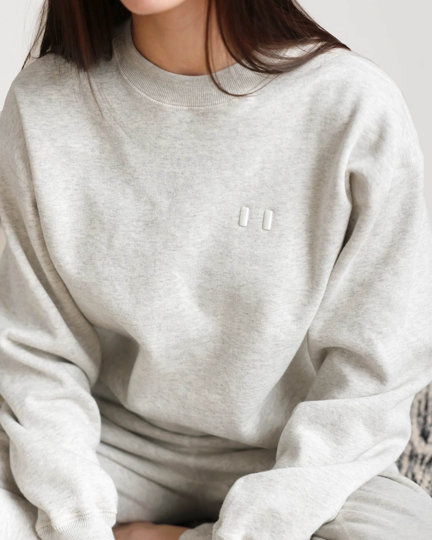 Flag Fleece Sweatshirt Eggshell - Unisex - Image 8