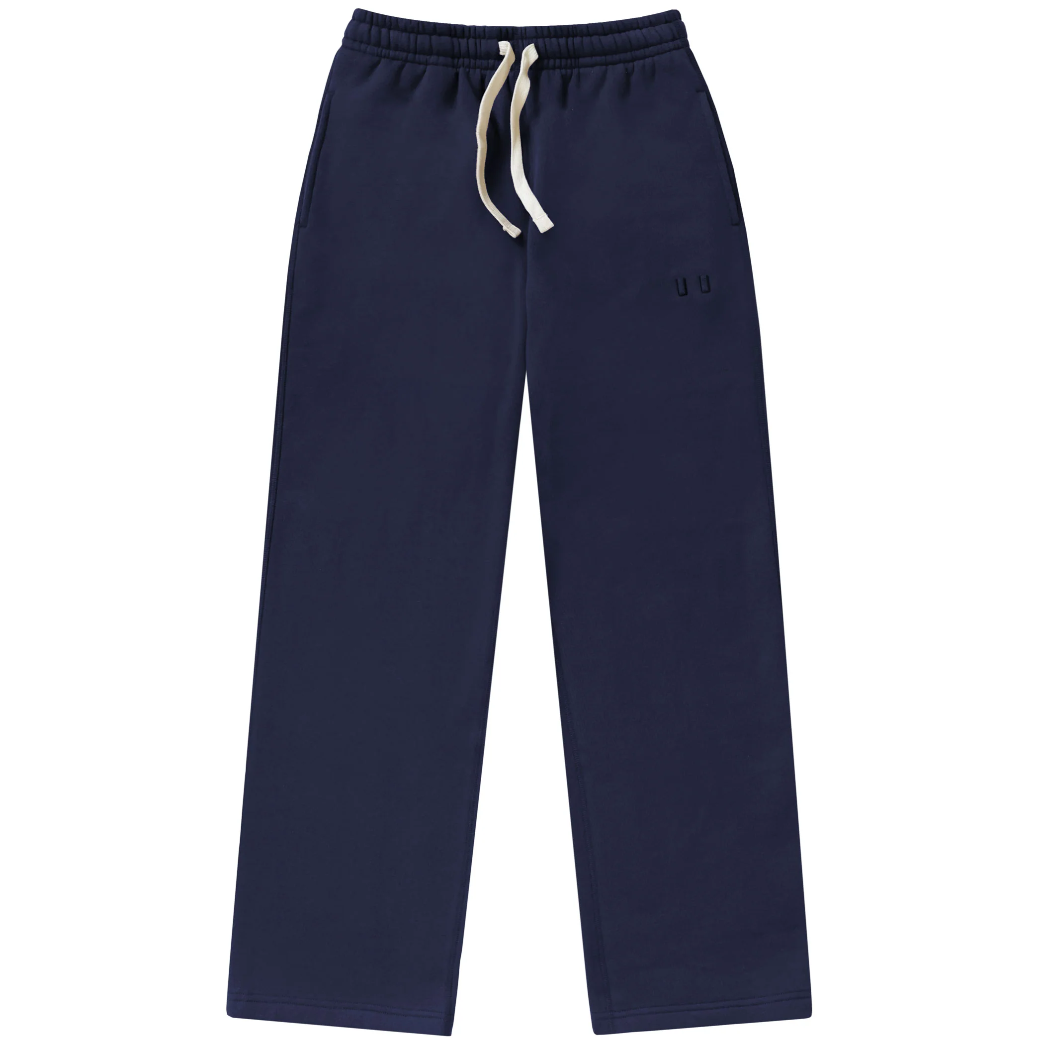 Flag Fleece Wide Leg Sweatpant Navy - Unisex