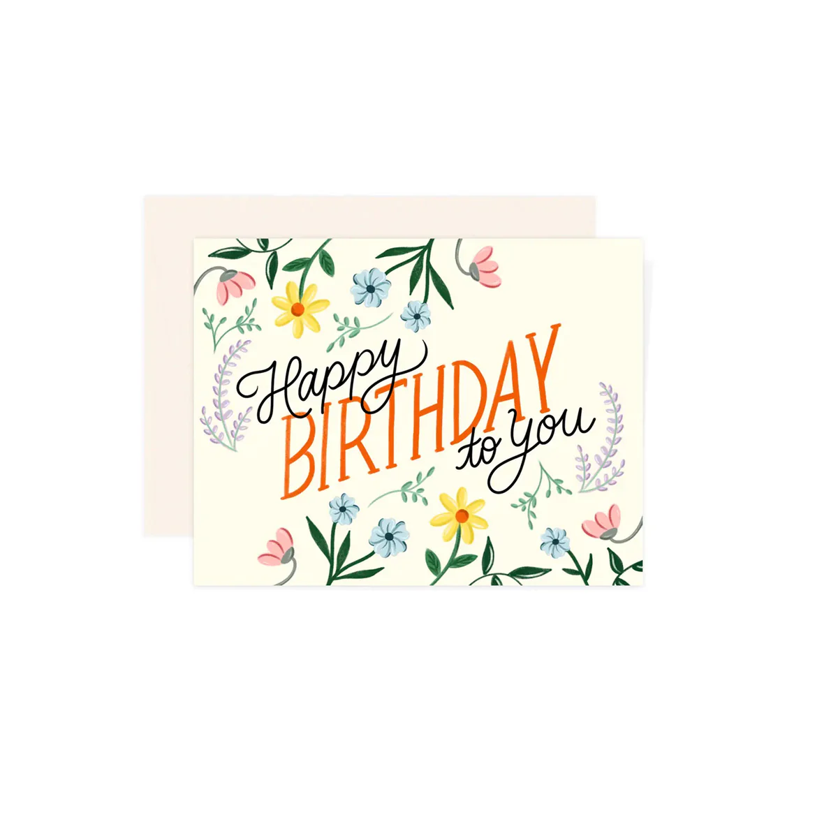 Floral Birthday Greeting Card