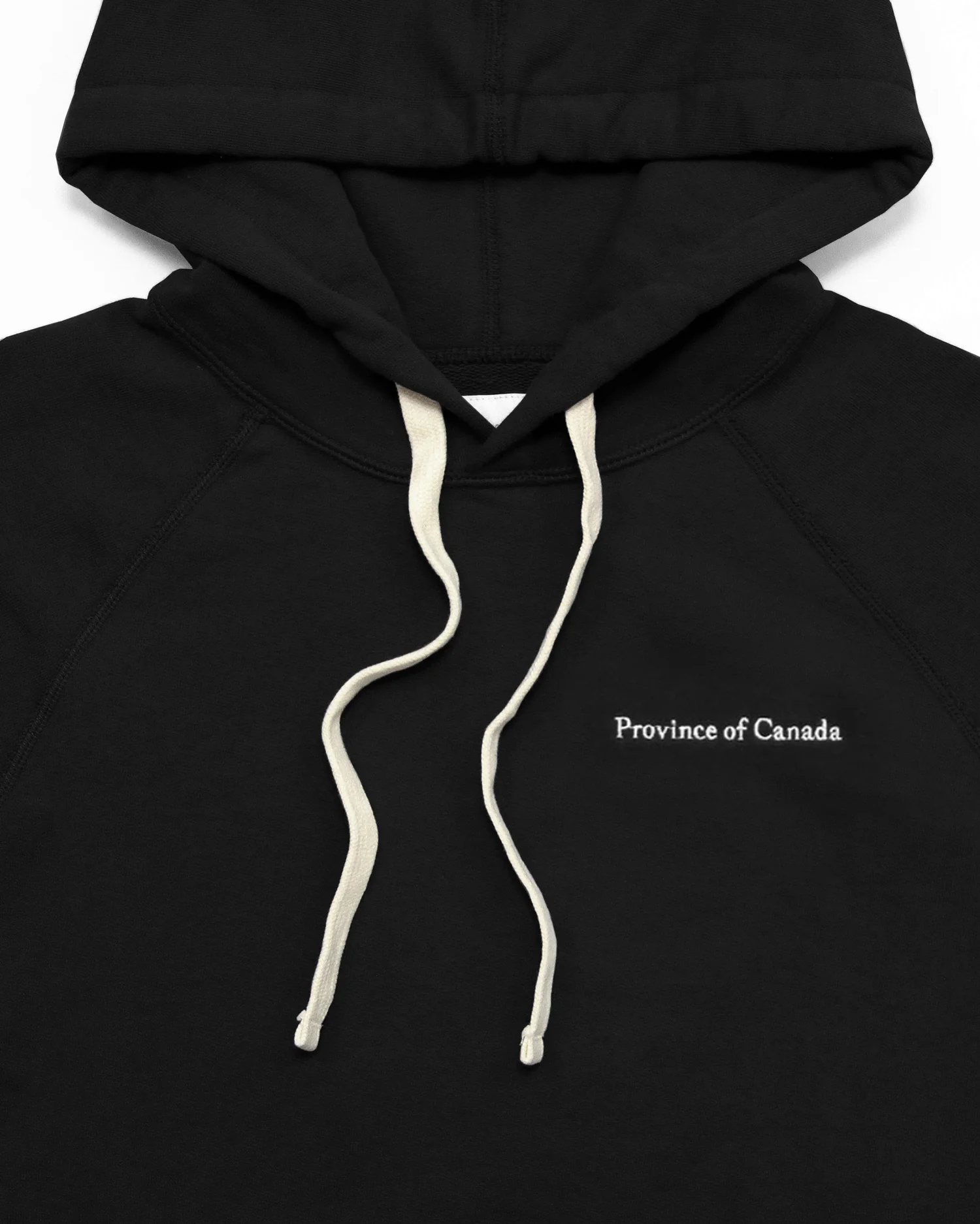 French Terry Hoodie Black - Unisex - Image 7