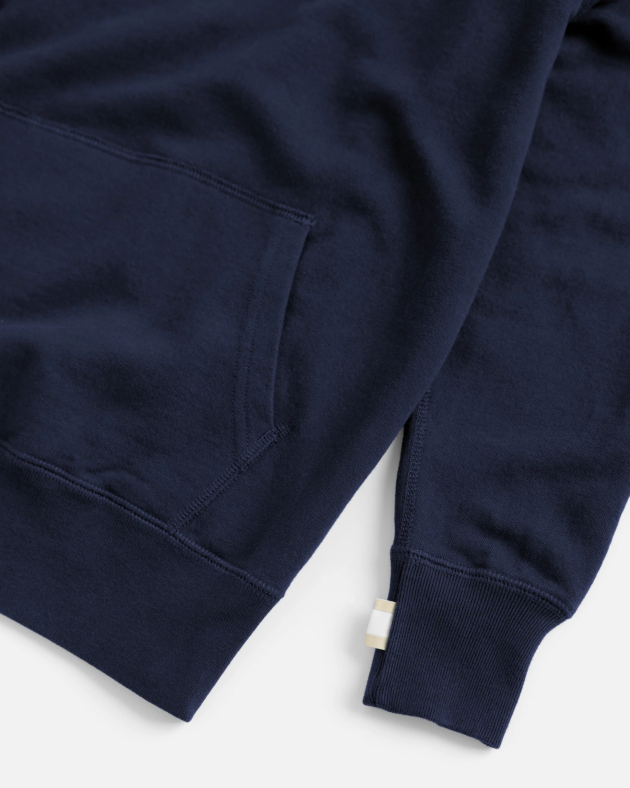 French Terry Hoodie Navy - Unisex - Image 7