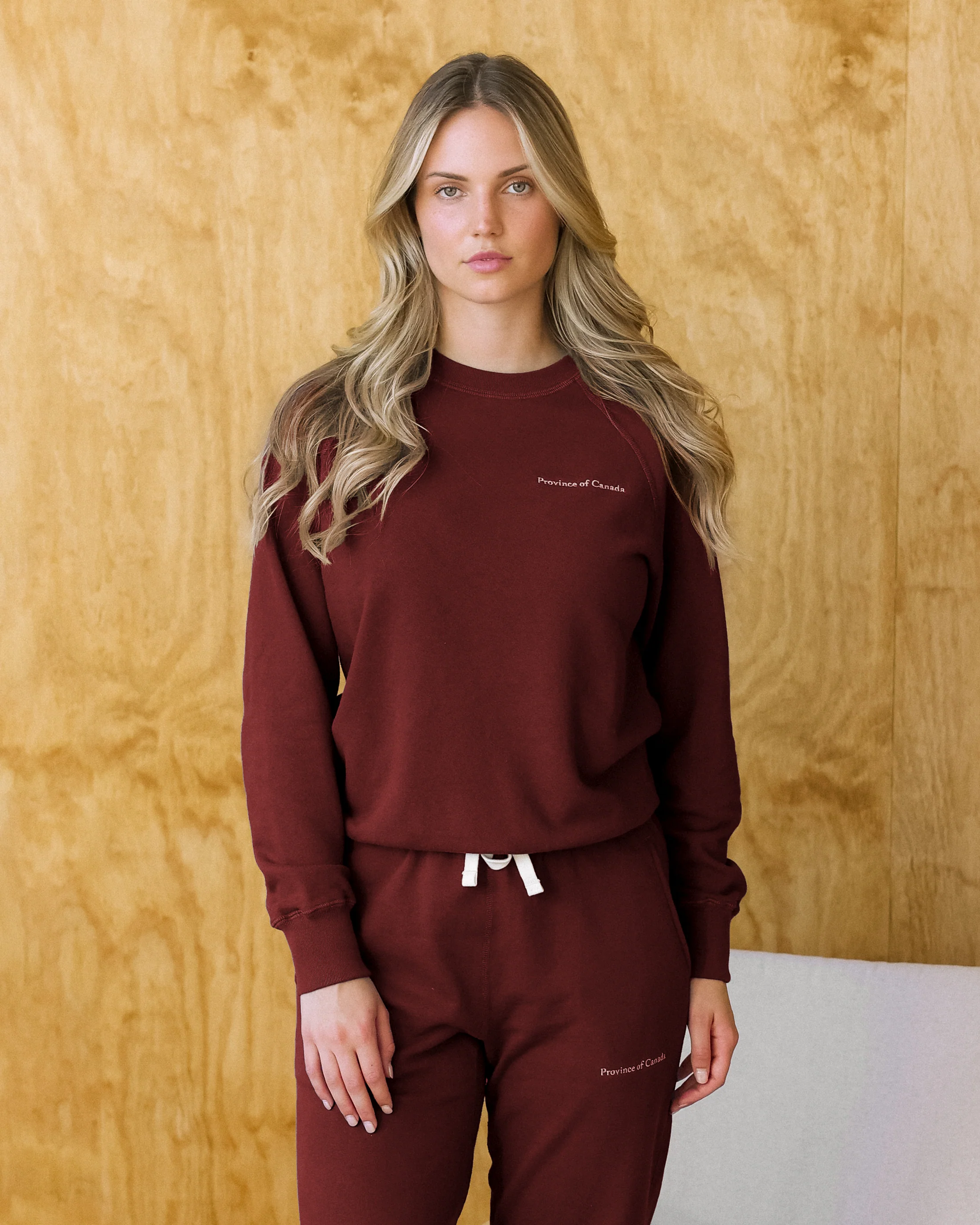French Terry Sweatshirt Burgundy - Unisex - Image 4