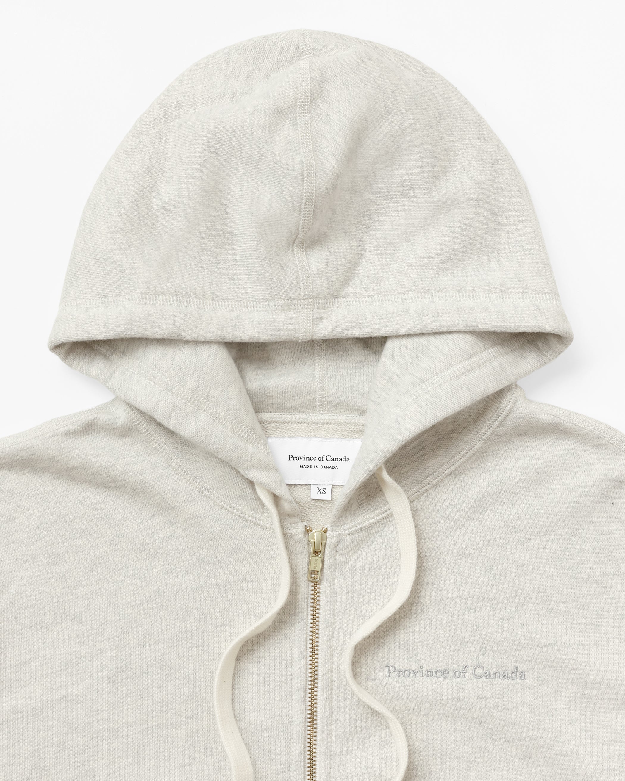 French Terry Zip Hoodie Eggshell - Unisex - Image 5