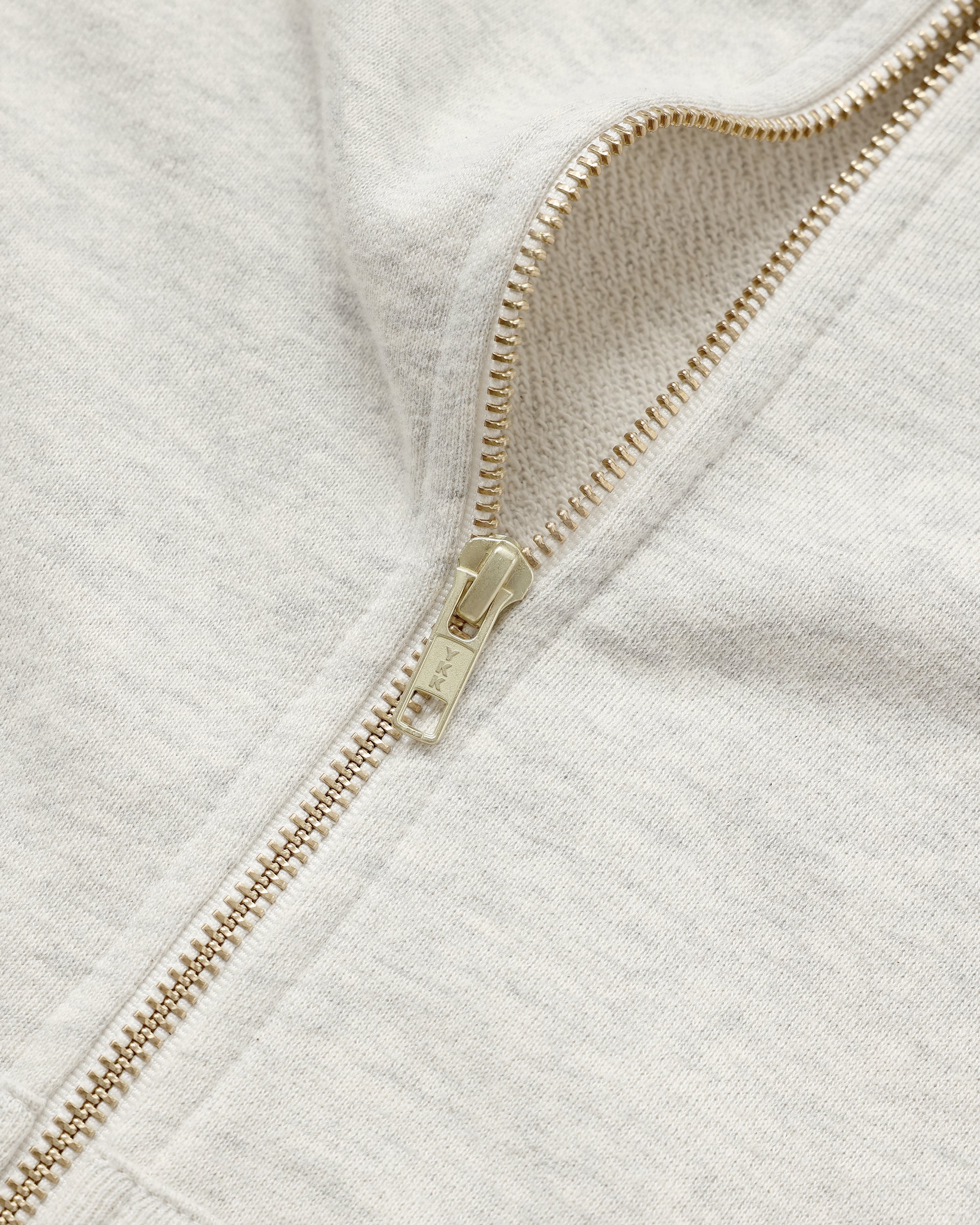 French Terry Zip Hoodie Eggshell - Unisex - Image 8