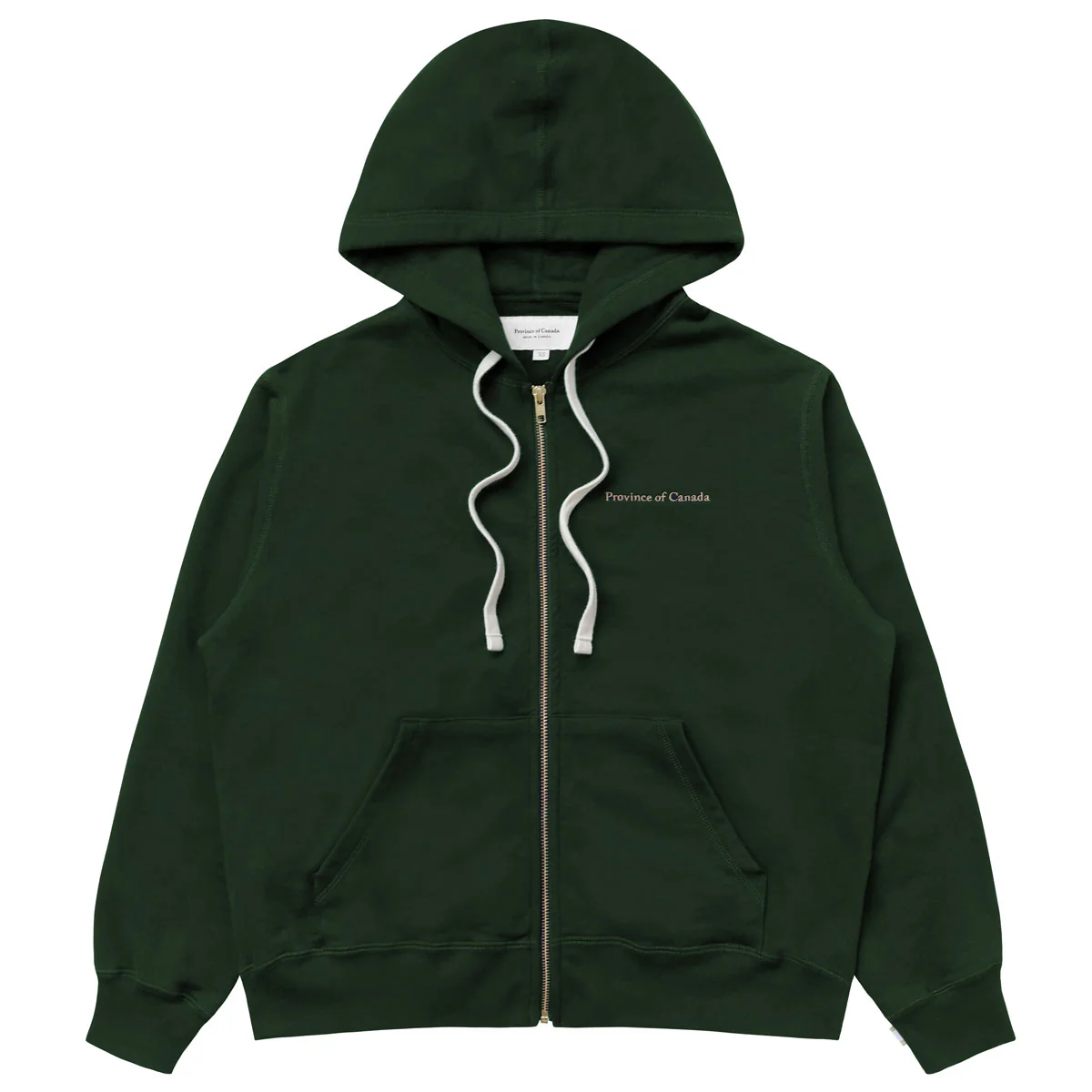 French Terry Zip Hoodie Forest - Unisex