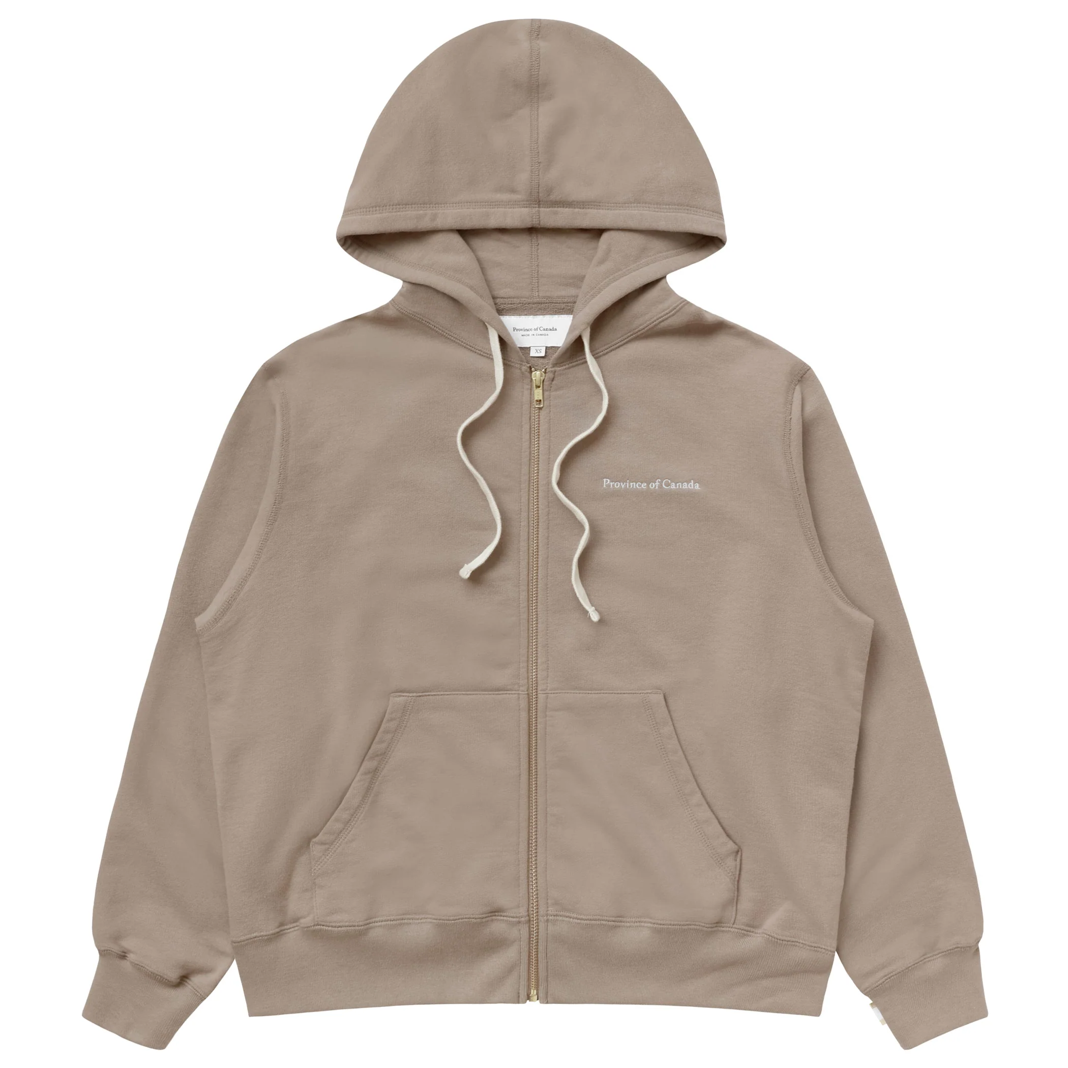 French Terry Zip Hoodie Mocha - Unisex