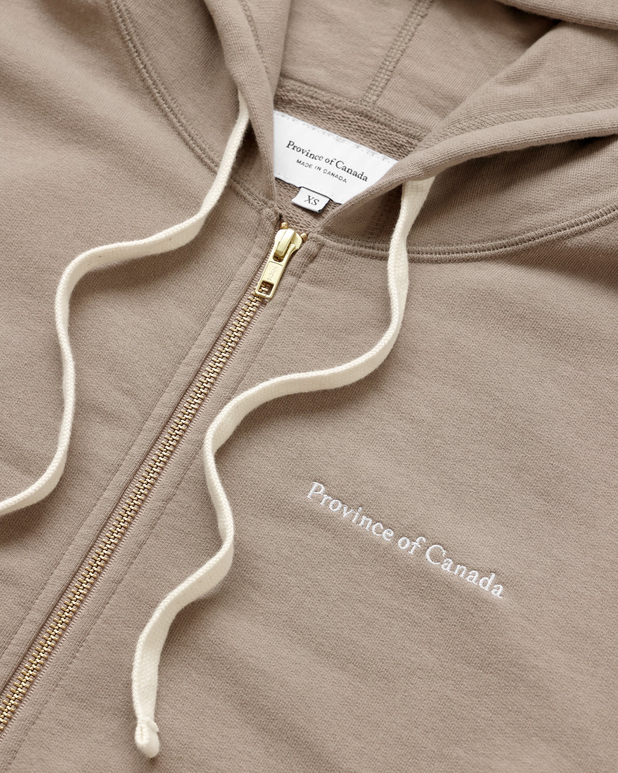 French Terry Zip Hoodie Mocha - Unisex - Image 4