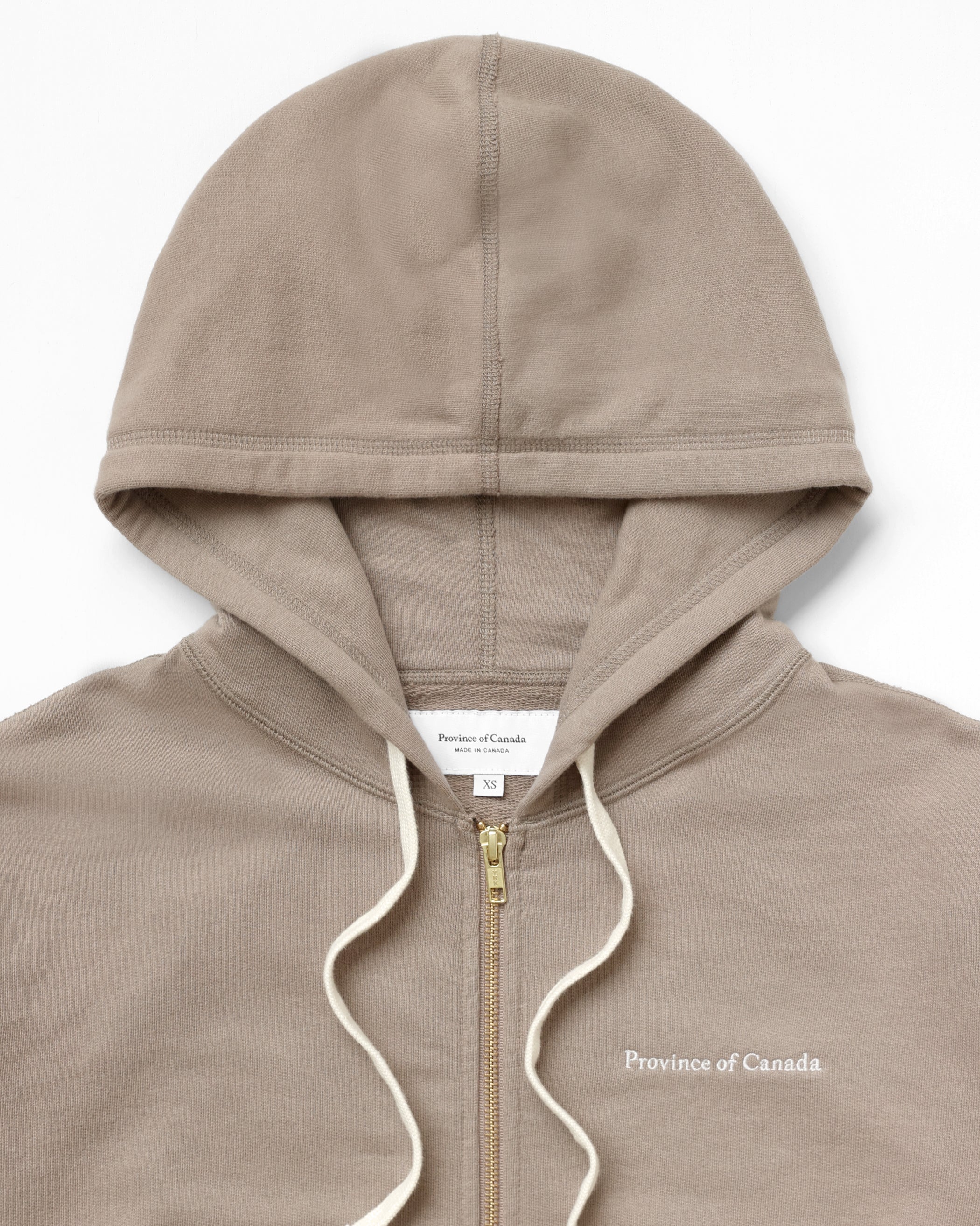 French Terry Zip Hoodie Mocha - Unisex - Image 5
