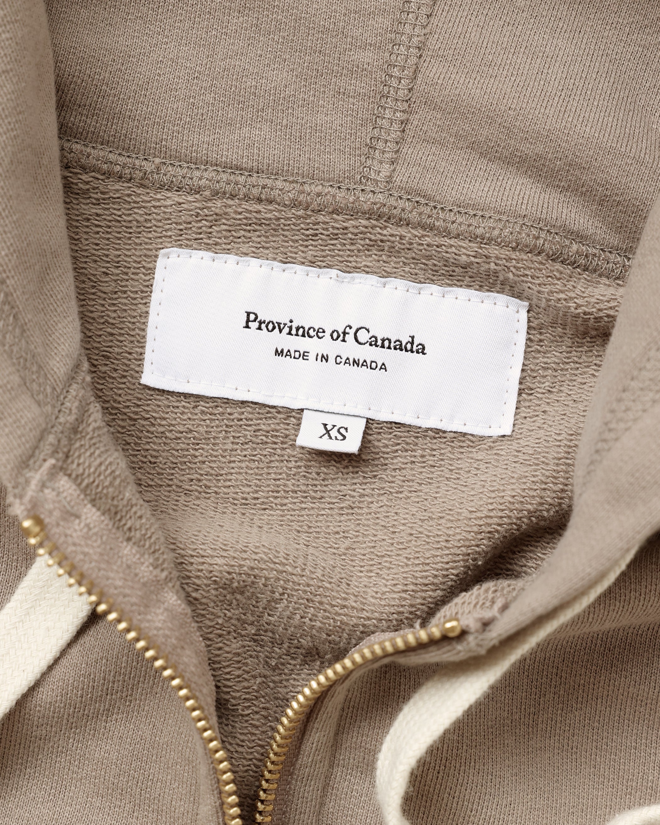 French Terry Zip Hoodie Mocha - Unisex - Image 8