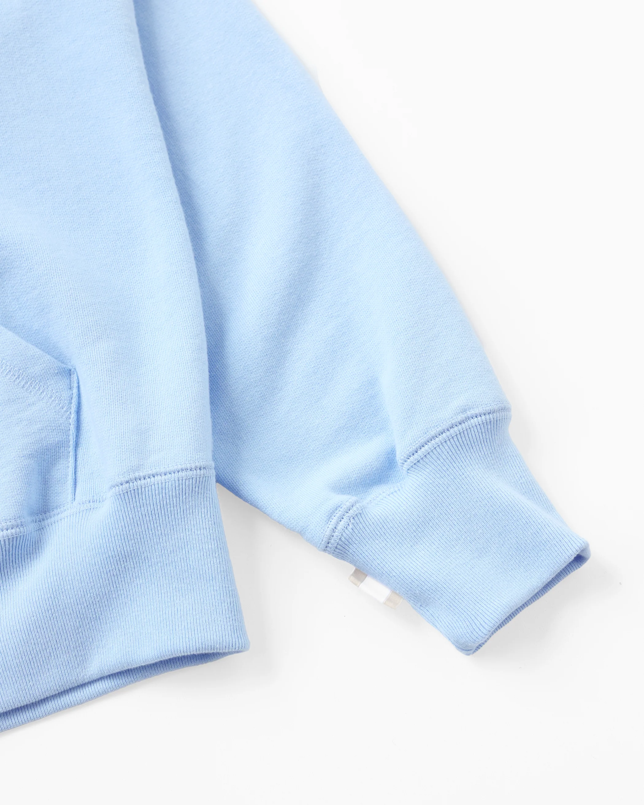 French Terry Zip Hoodie Sky Blue - Unisex - Image 6