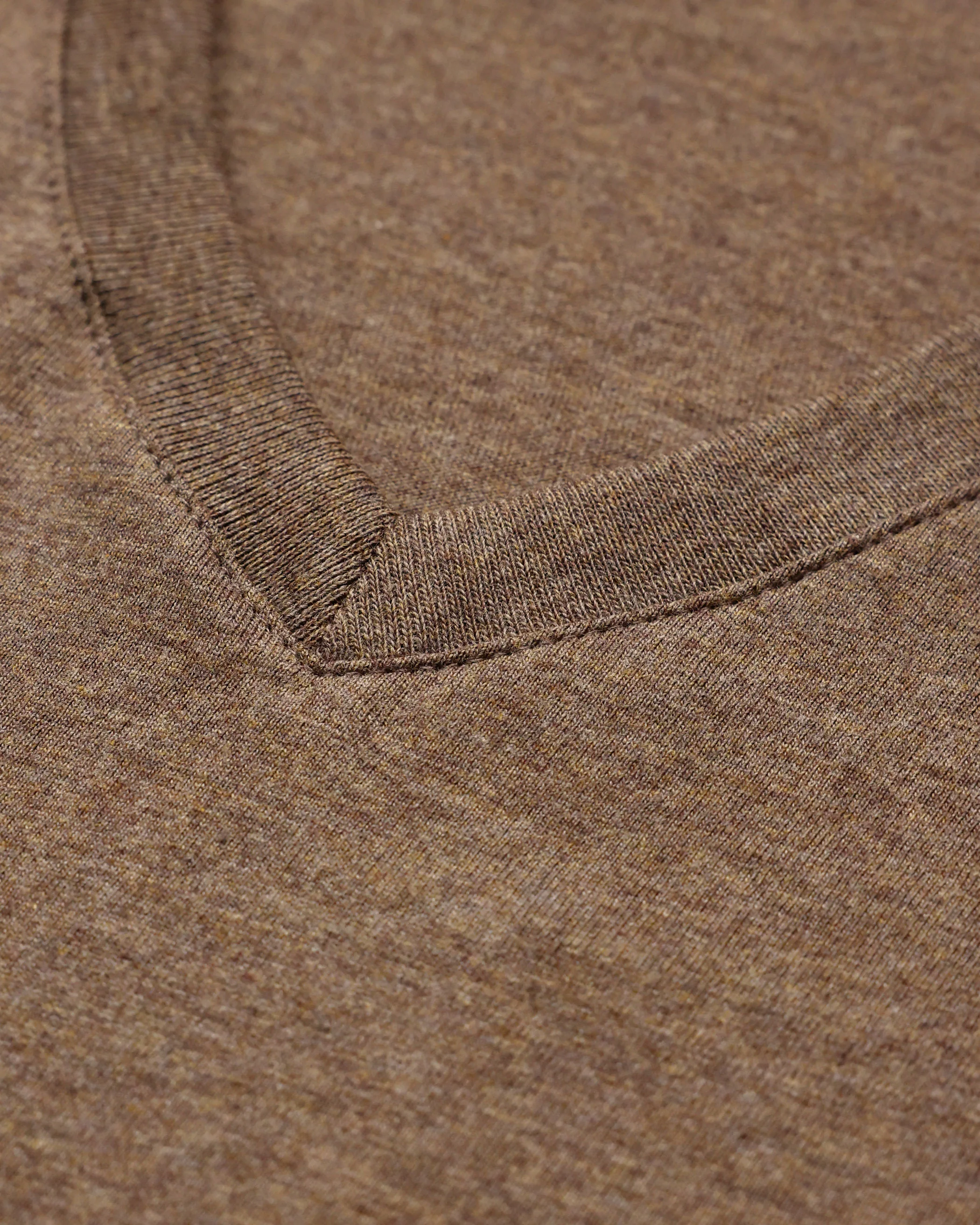 Friday V-Neck Tee Heather Brown - Image 3
