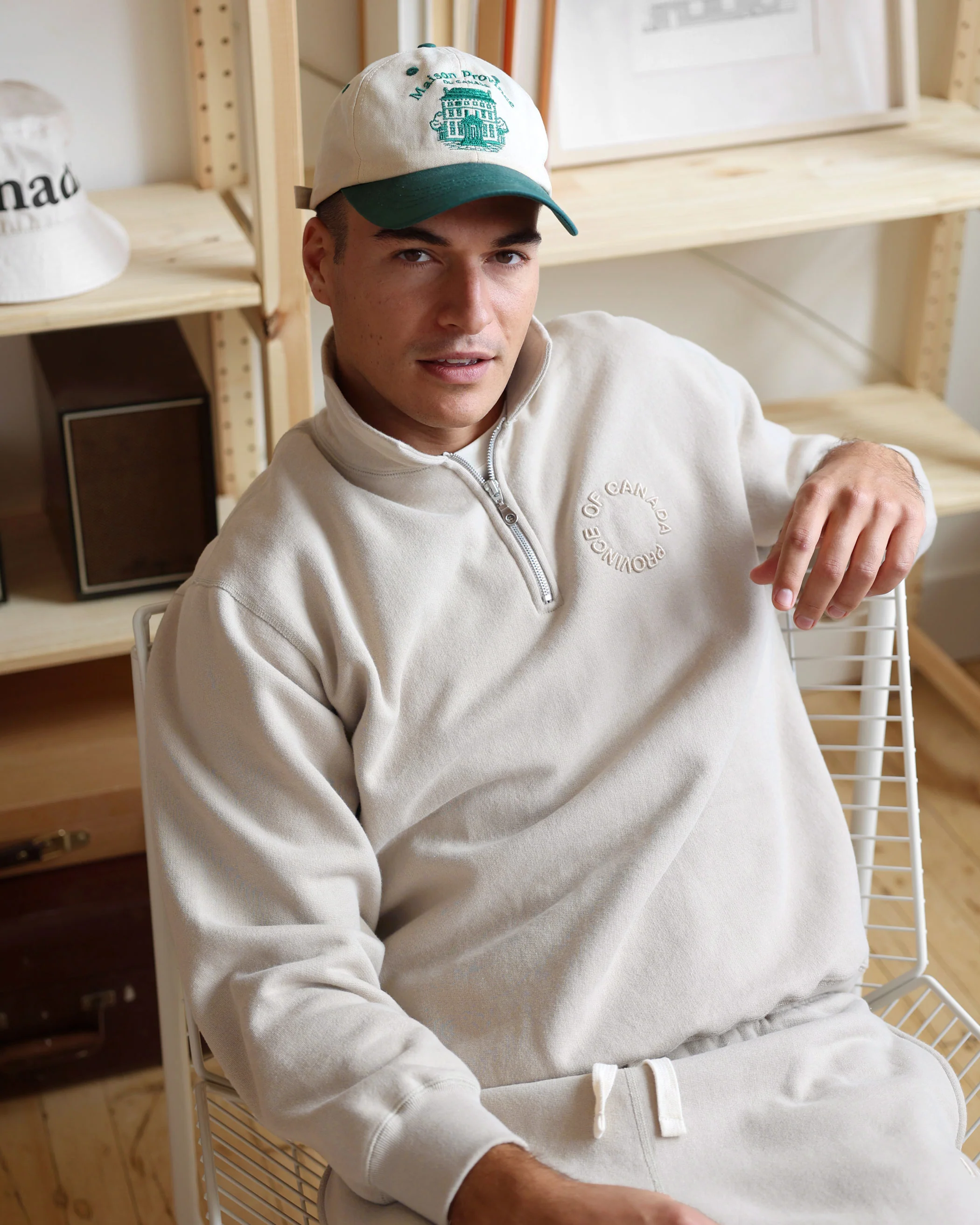 Half Zip Fleece Sweatshirt Beach - Unisex - Image 8