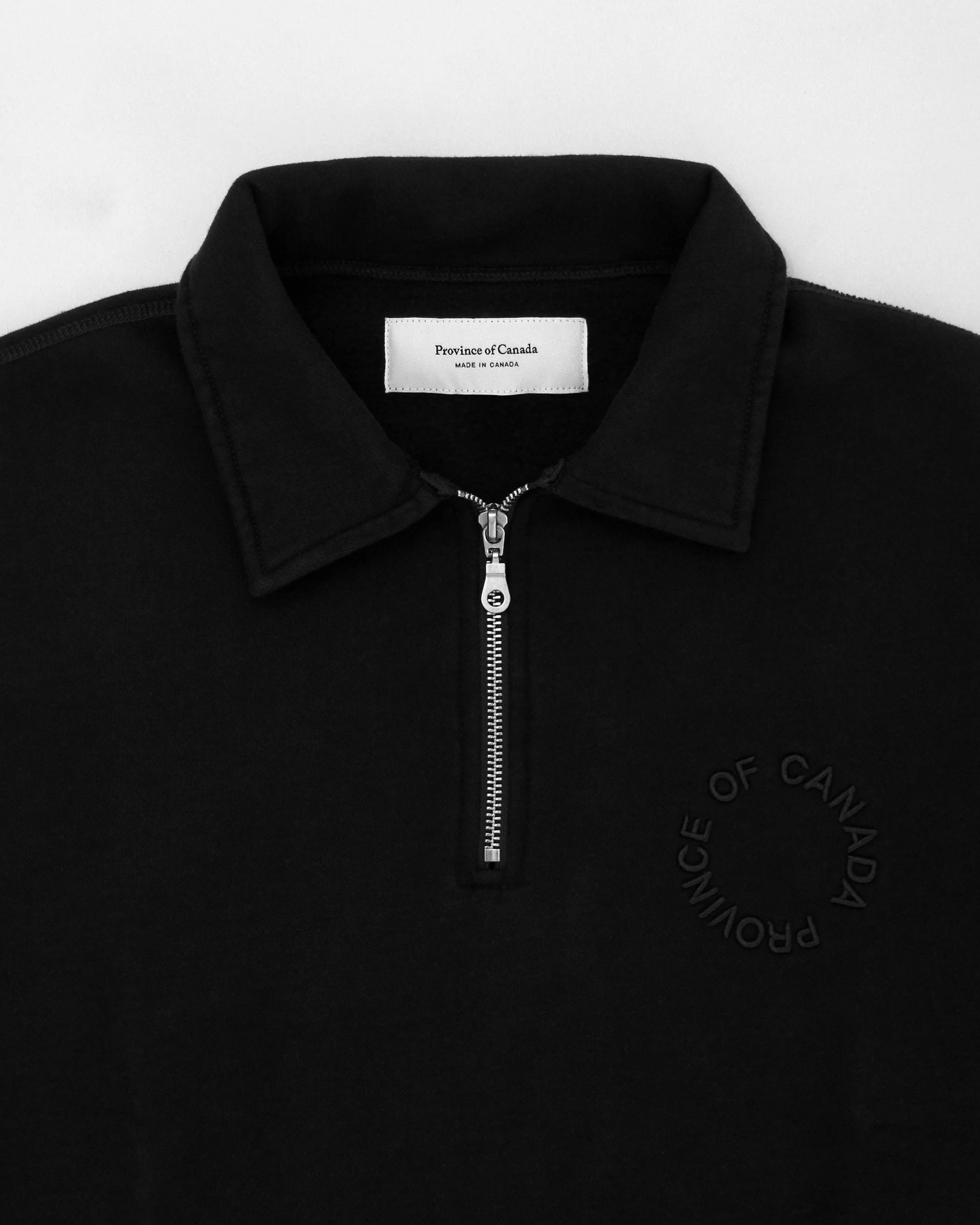 Half Zip Fleece Sweatshirt Black - Unisex - Image 5