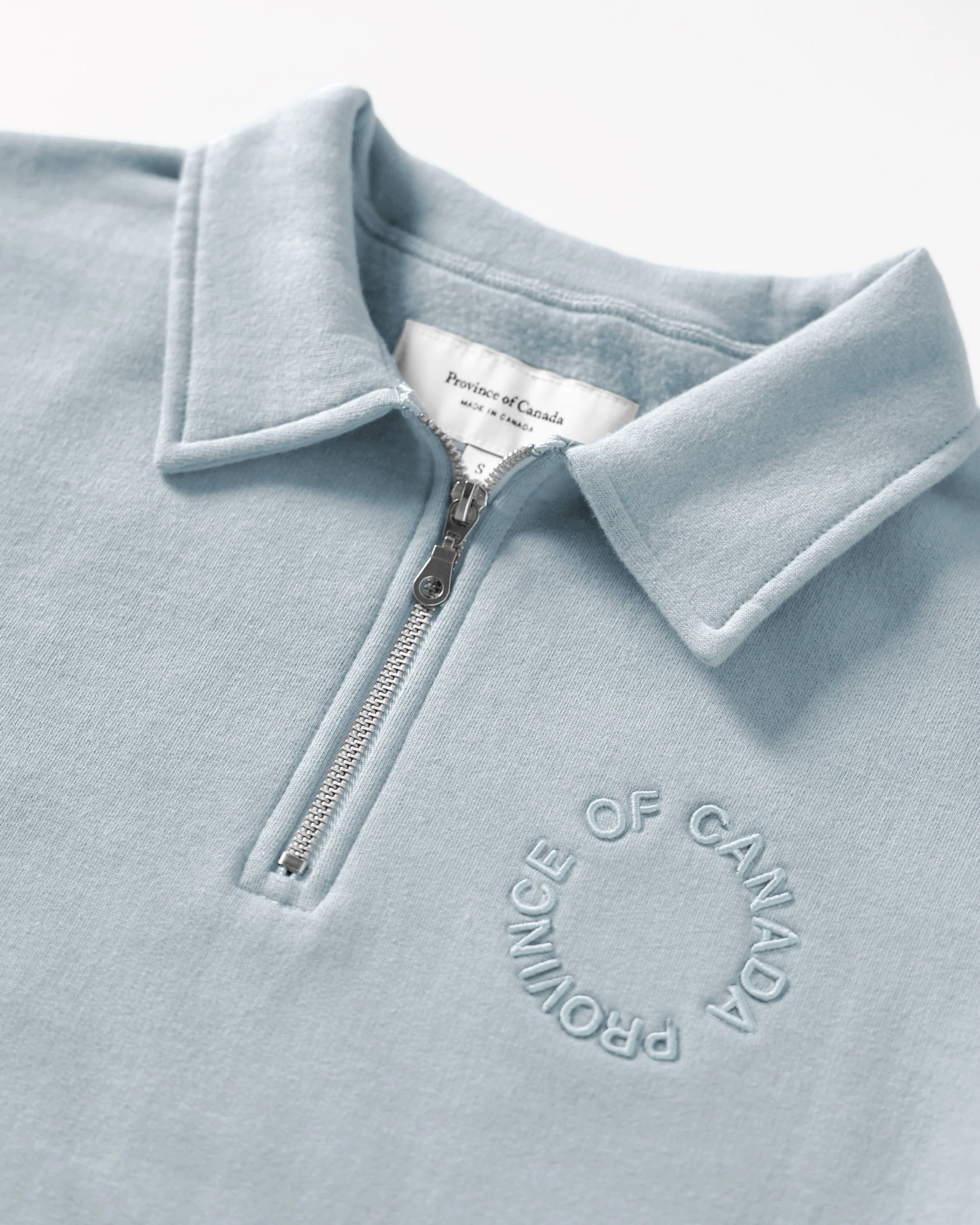Half Zip Fleece Sweatshirt Blueish - Unisex - Image 4
