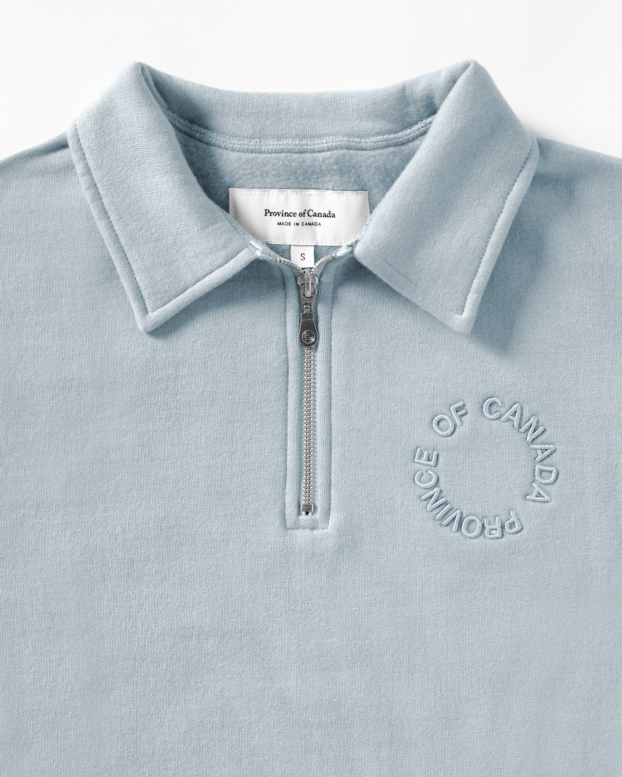 Half Zip Fleece Sweatshirt Blueish - Unisex - Image 5