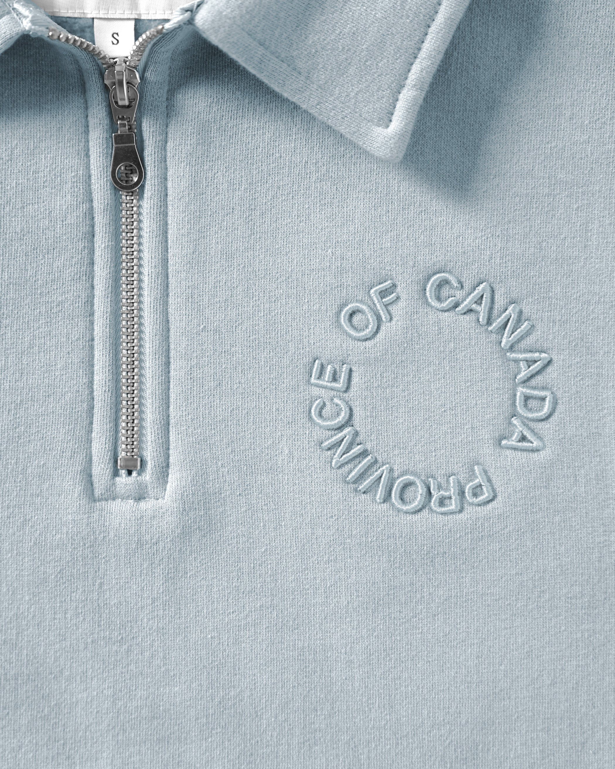 Half Zip Fleece Sweatshirt Blueish - Unisex - Image 6