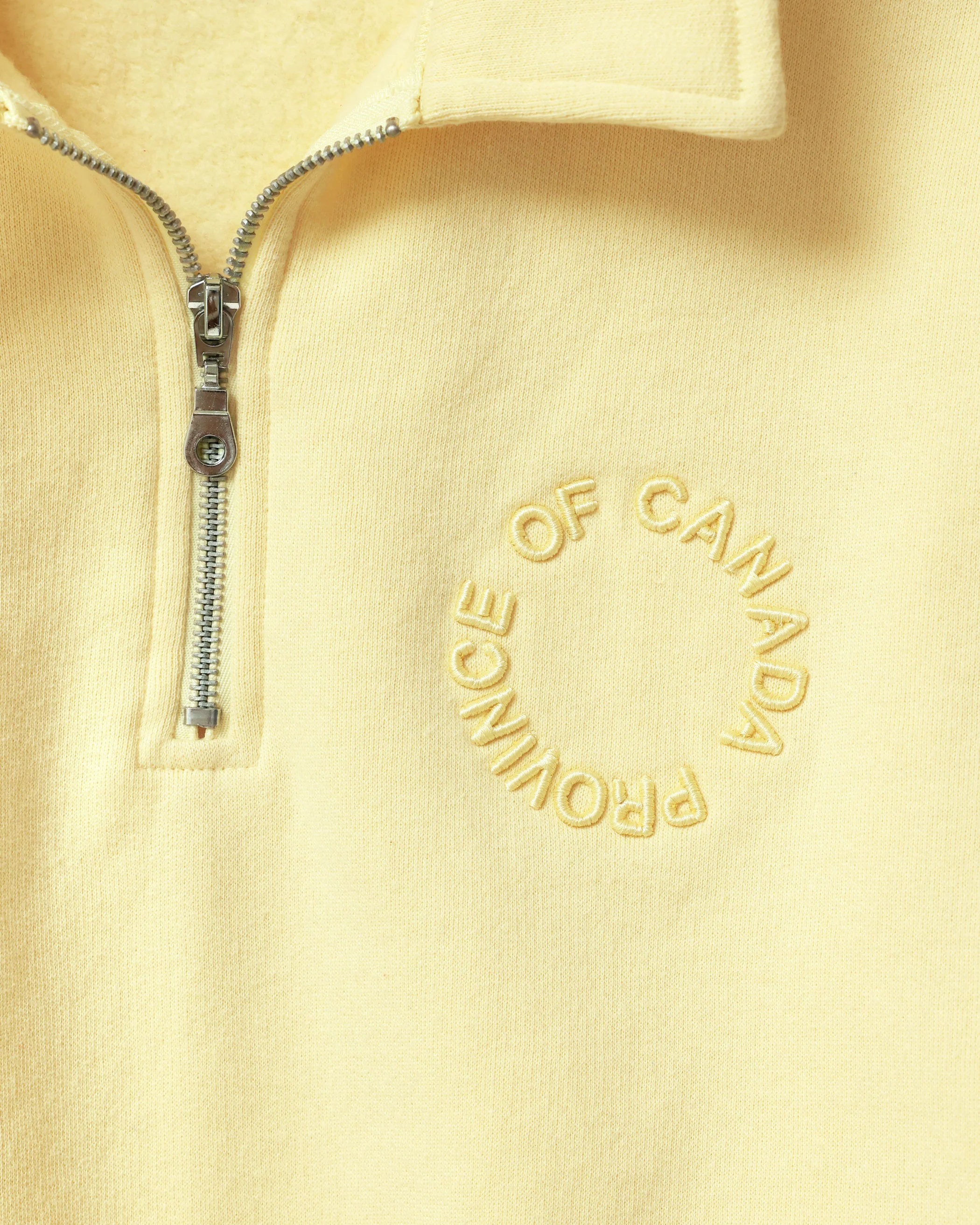 Half Zip Fleece Sweatshirt Butter - Unisex - Image 4
