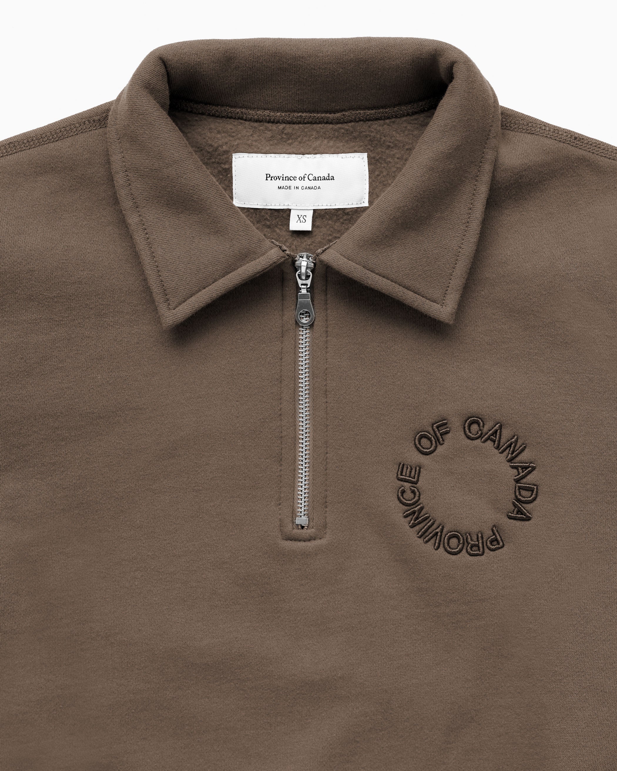 Half Zip Fleece Sweatshirt Chestnut - Unisex - Image 4