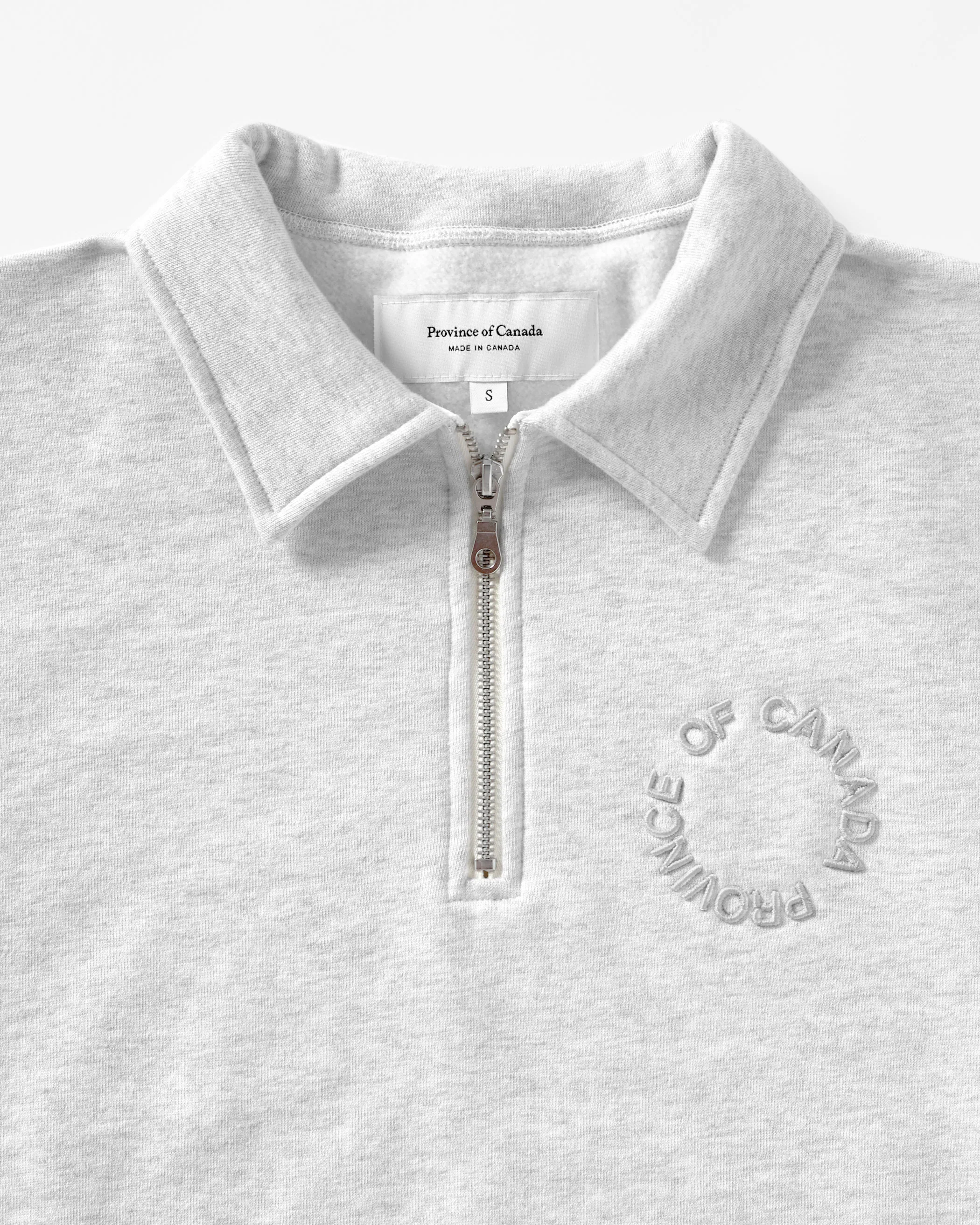 Half Zip Fleece Sweatshirt Cloud - Unisex - Image 4