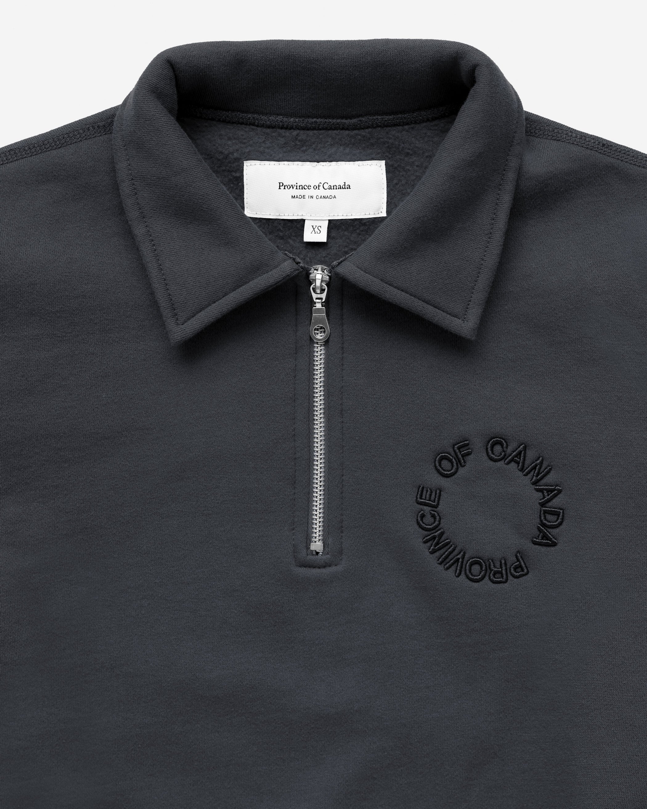 Half Zip Fleece Sweatshirt Coal - Unisex - Image 4