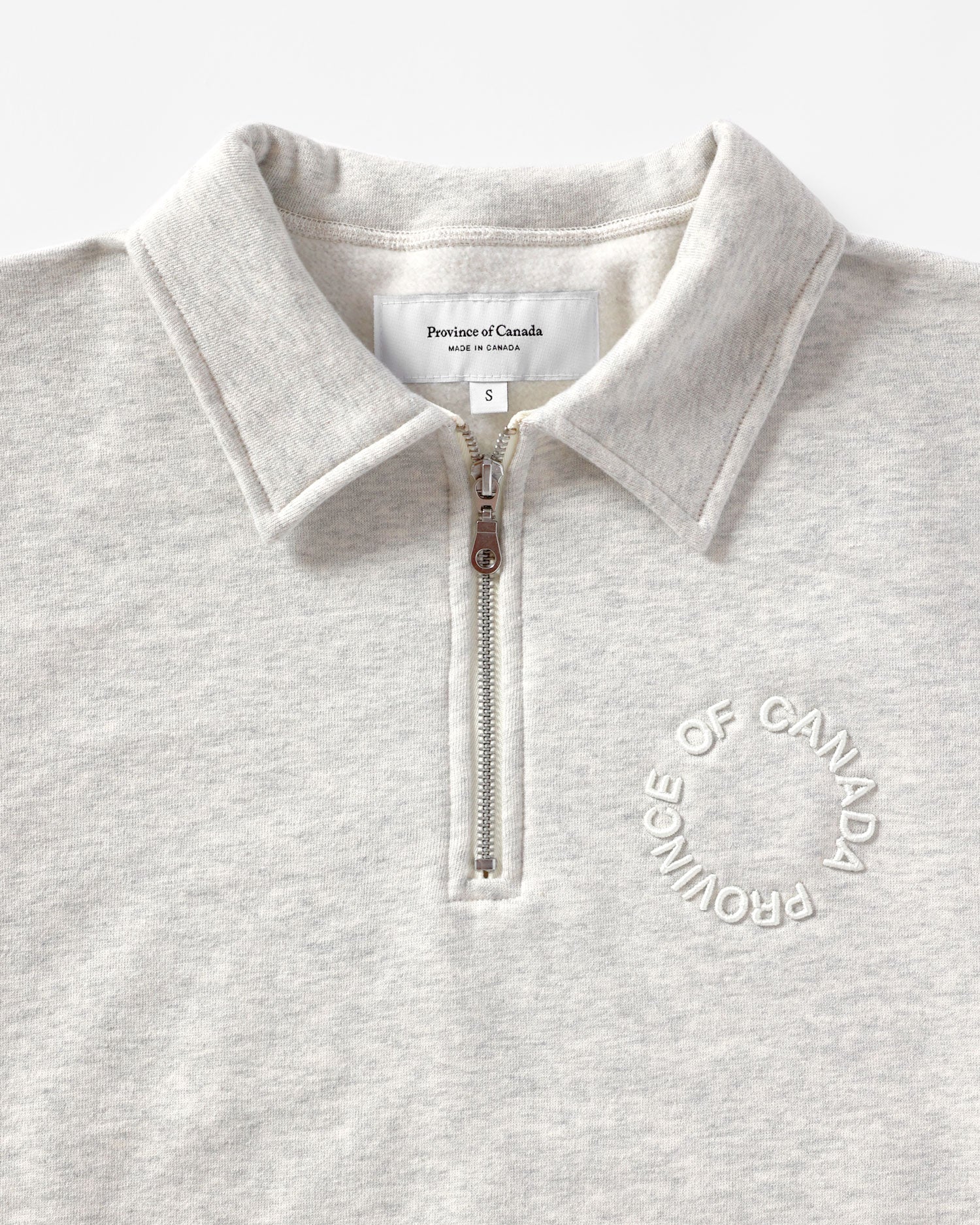 Half Zip Fleece Sweatshirt Eggshell - Unisex - Image 4