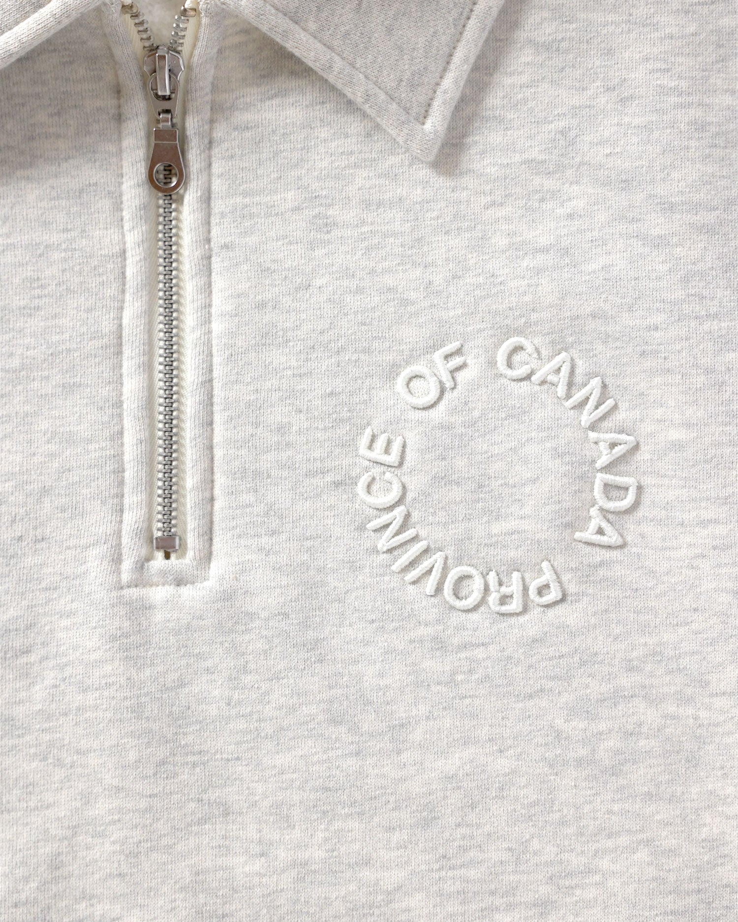 Half Zip Fleece Sweatshirt Eggshell - Unisex - Image 6