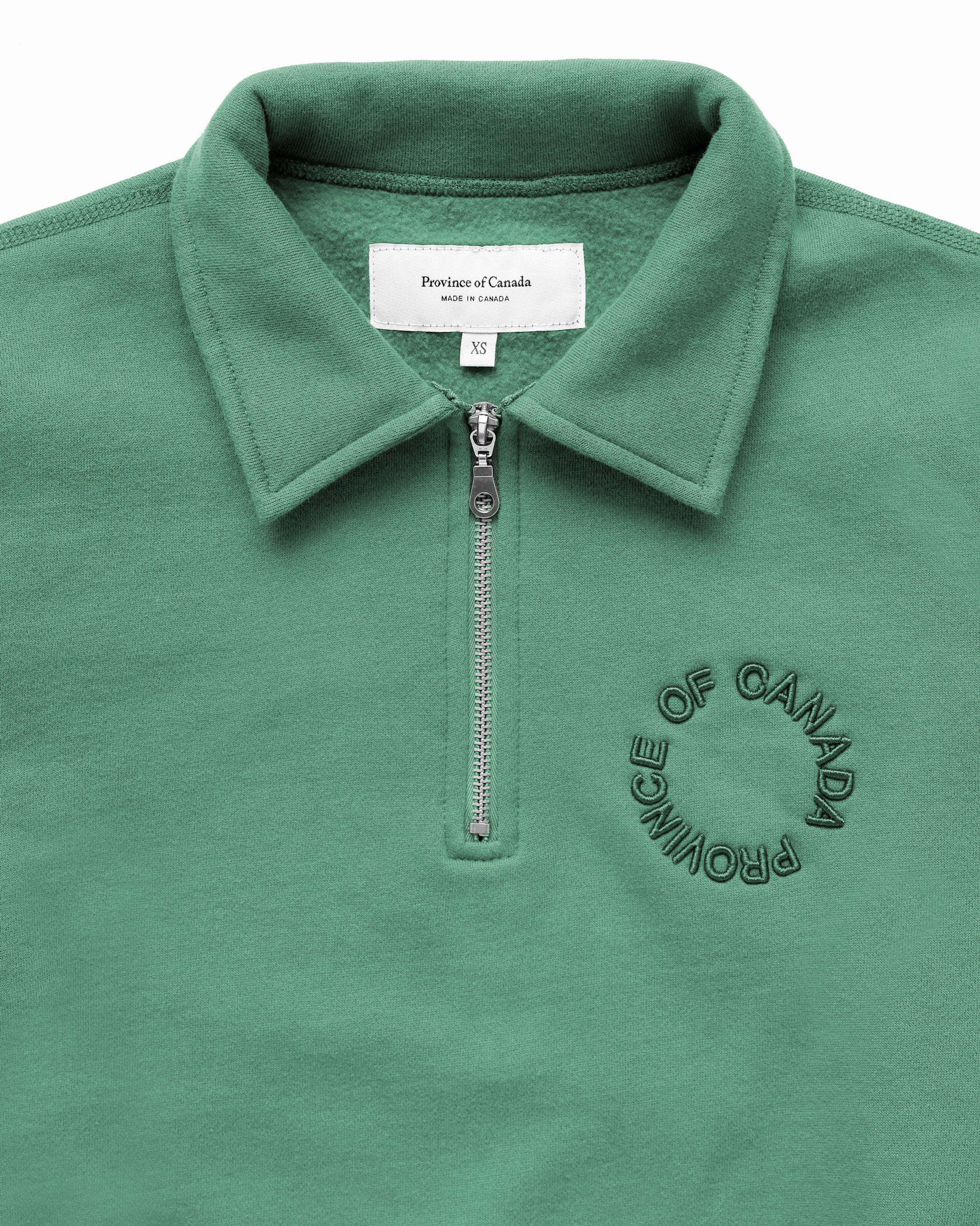 Half Zip Fleece Sweatshirt Green - Unisex - Image 4
