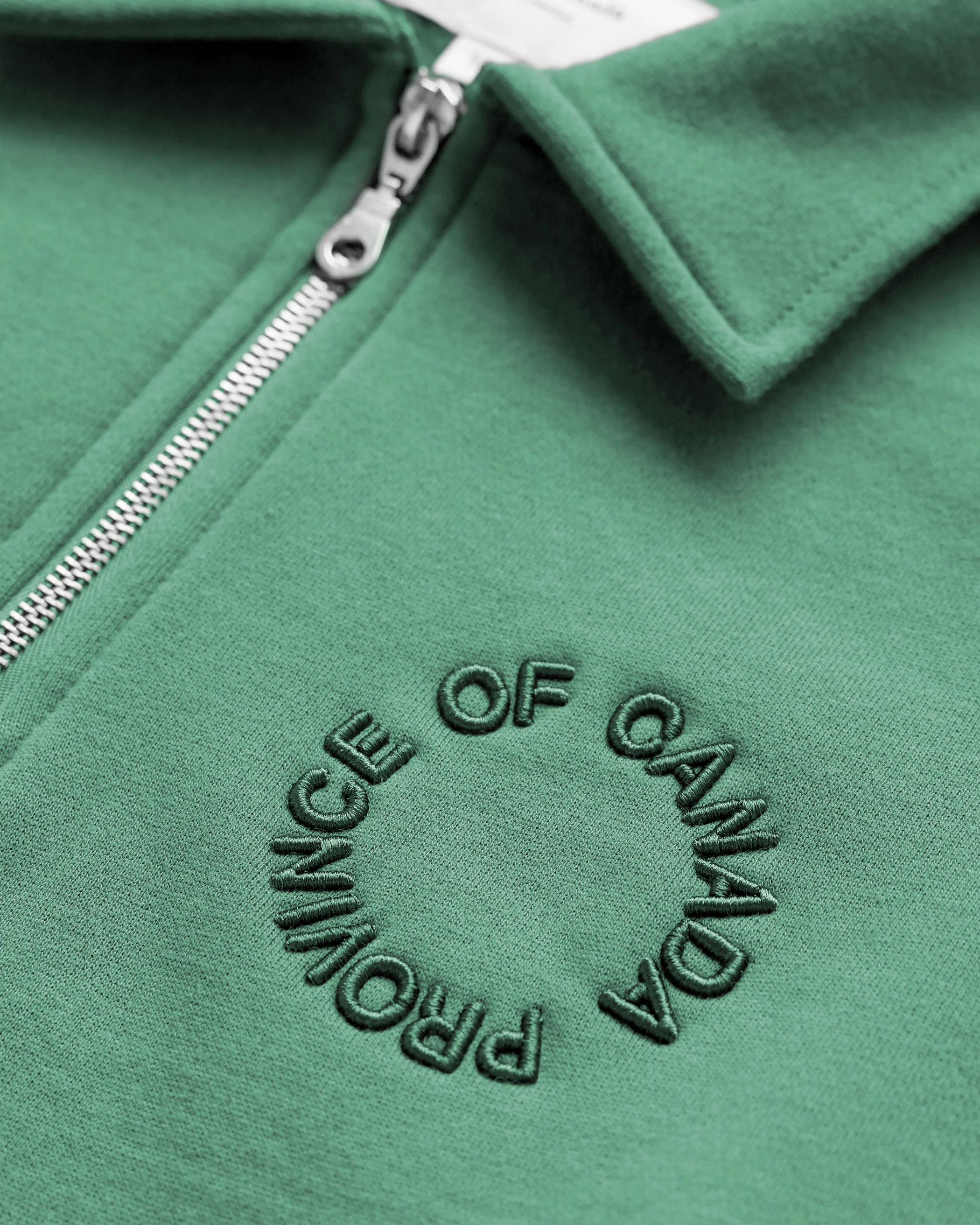 Half Zip Fleece Sweatshirt Green - Unisex - Image 5