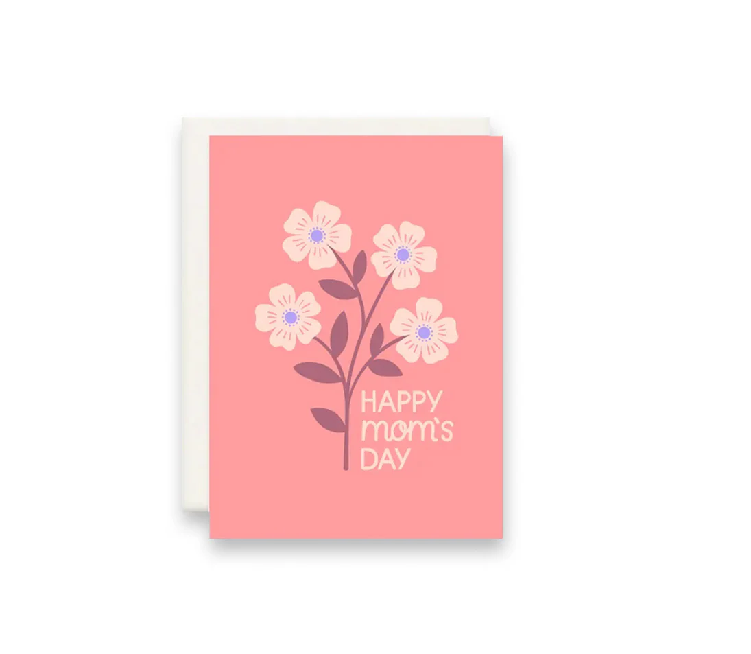Happy Mom's Day Red Greeting Card