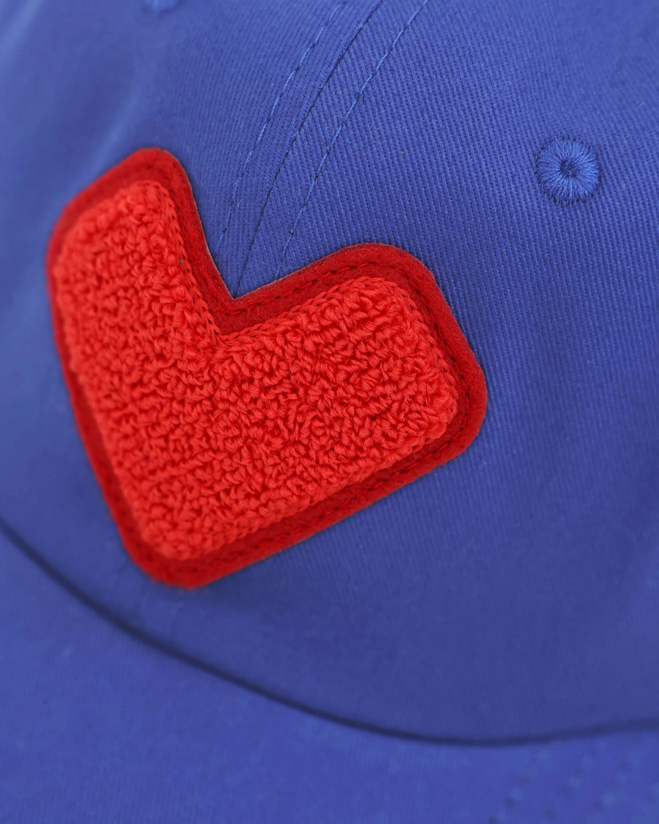 Heart Baseball Hat Blue - Image 5