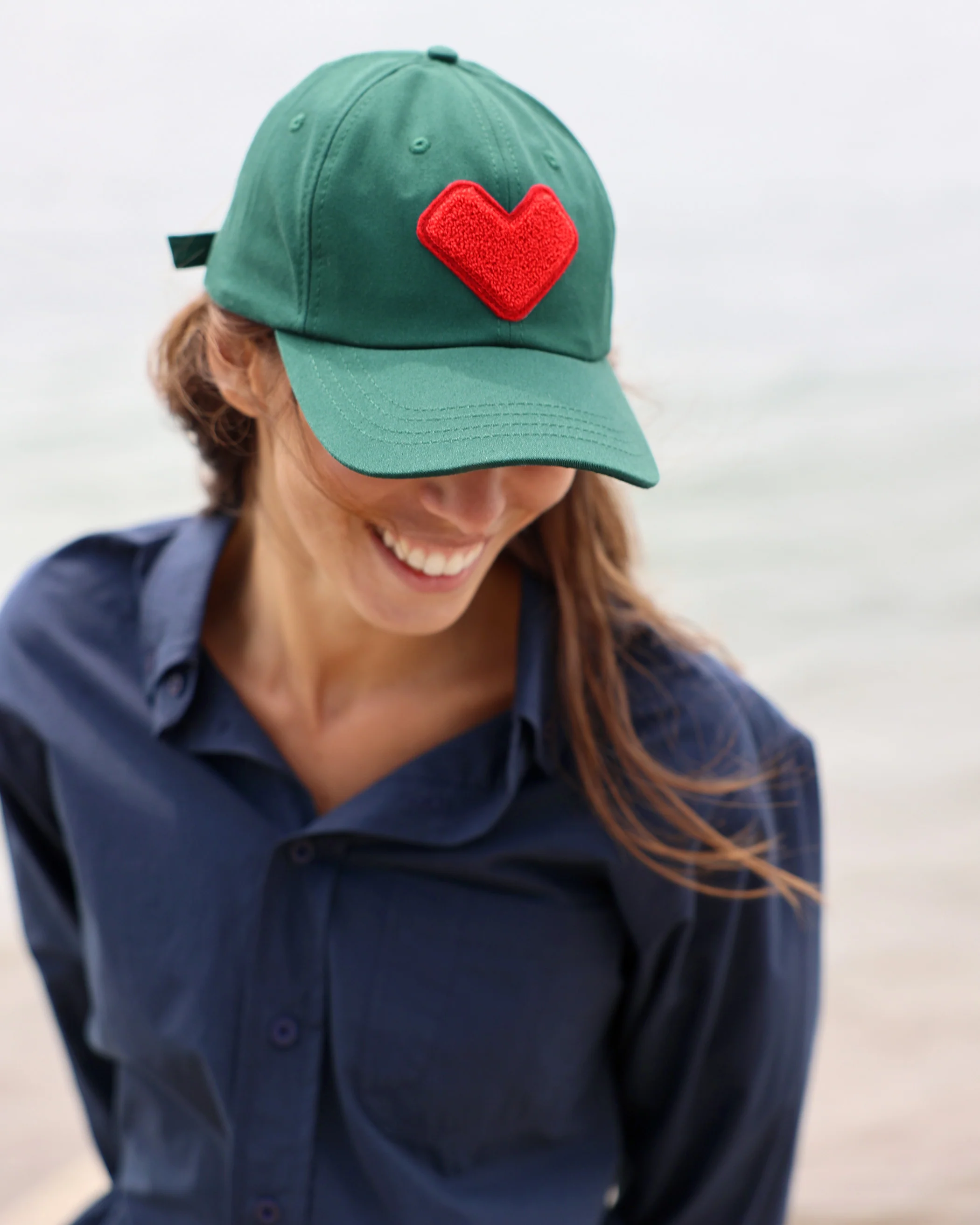 Heart Baseball Hat Forest - Image 3