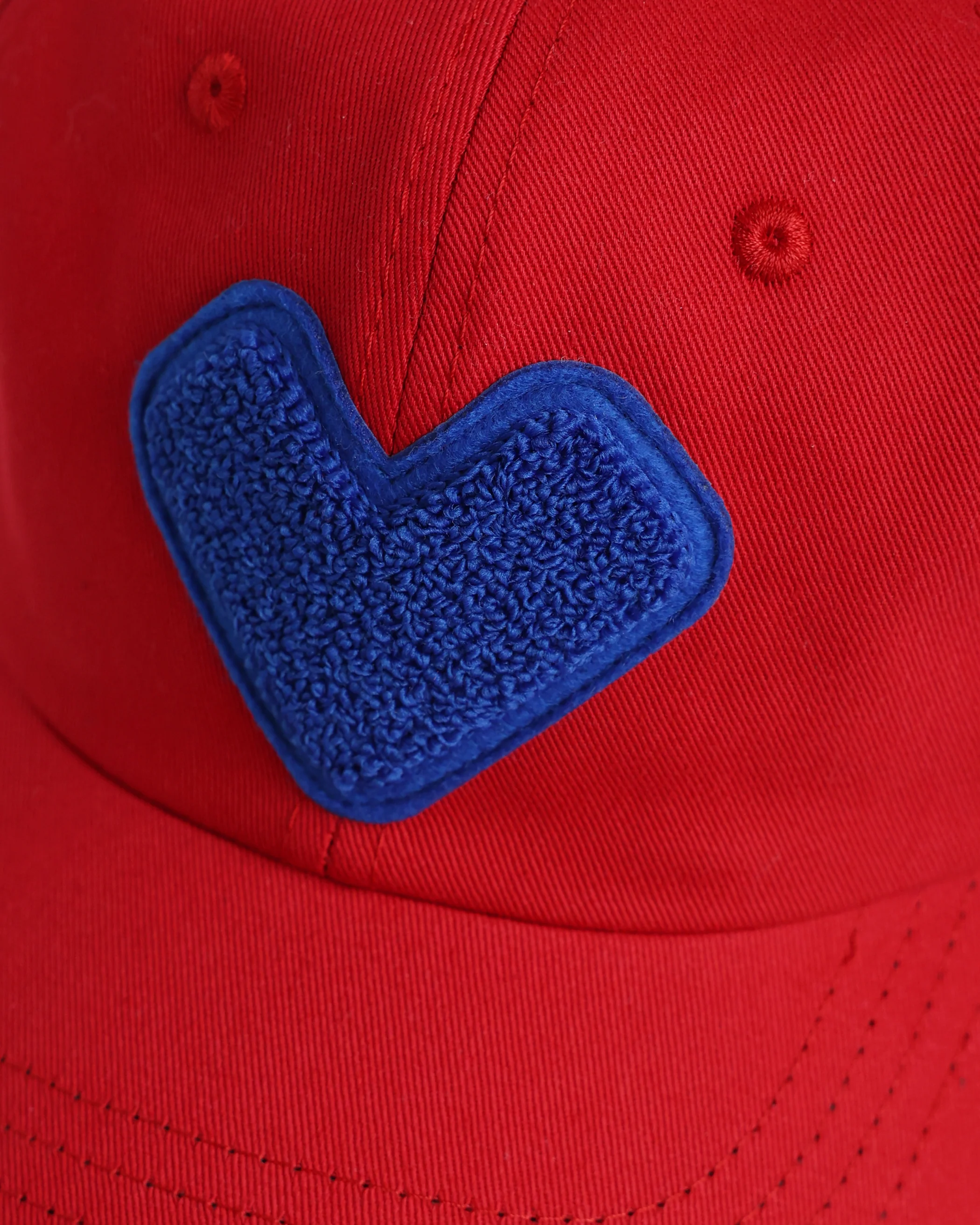 Heart Baseball Hat Red - Image 2