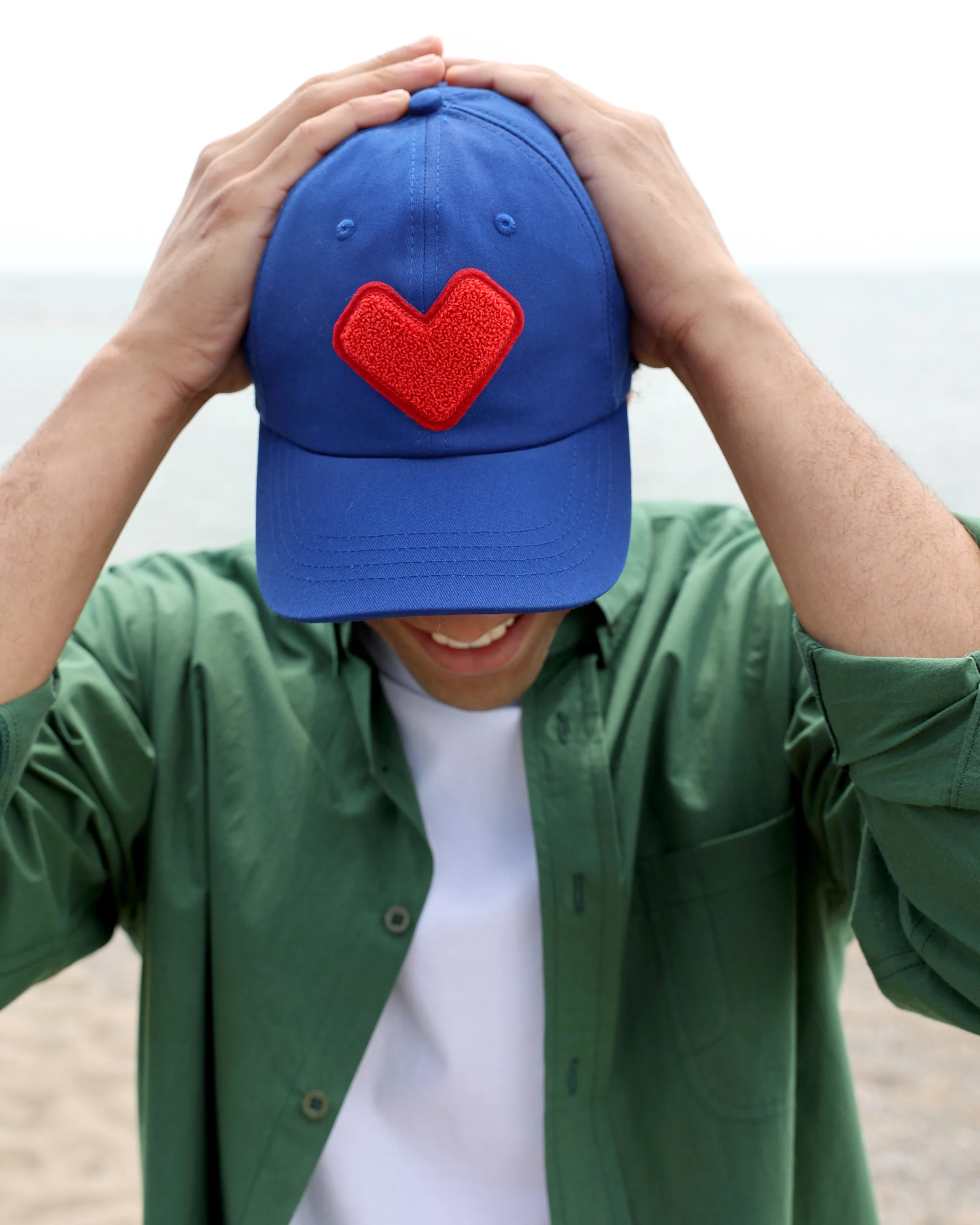 Heart Baseball Hat Royal - Image 4