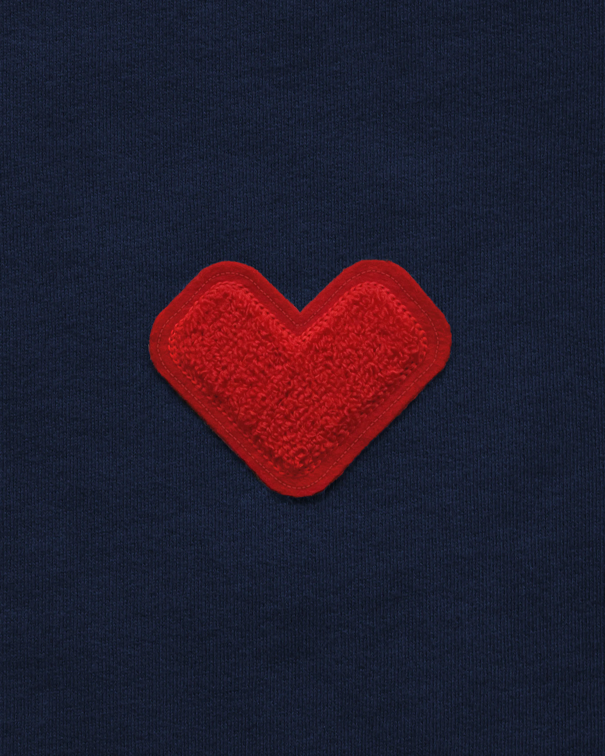 Heart Sweatshirt Navy - Unisex - Image 5