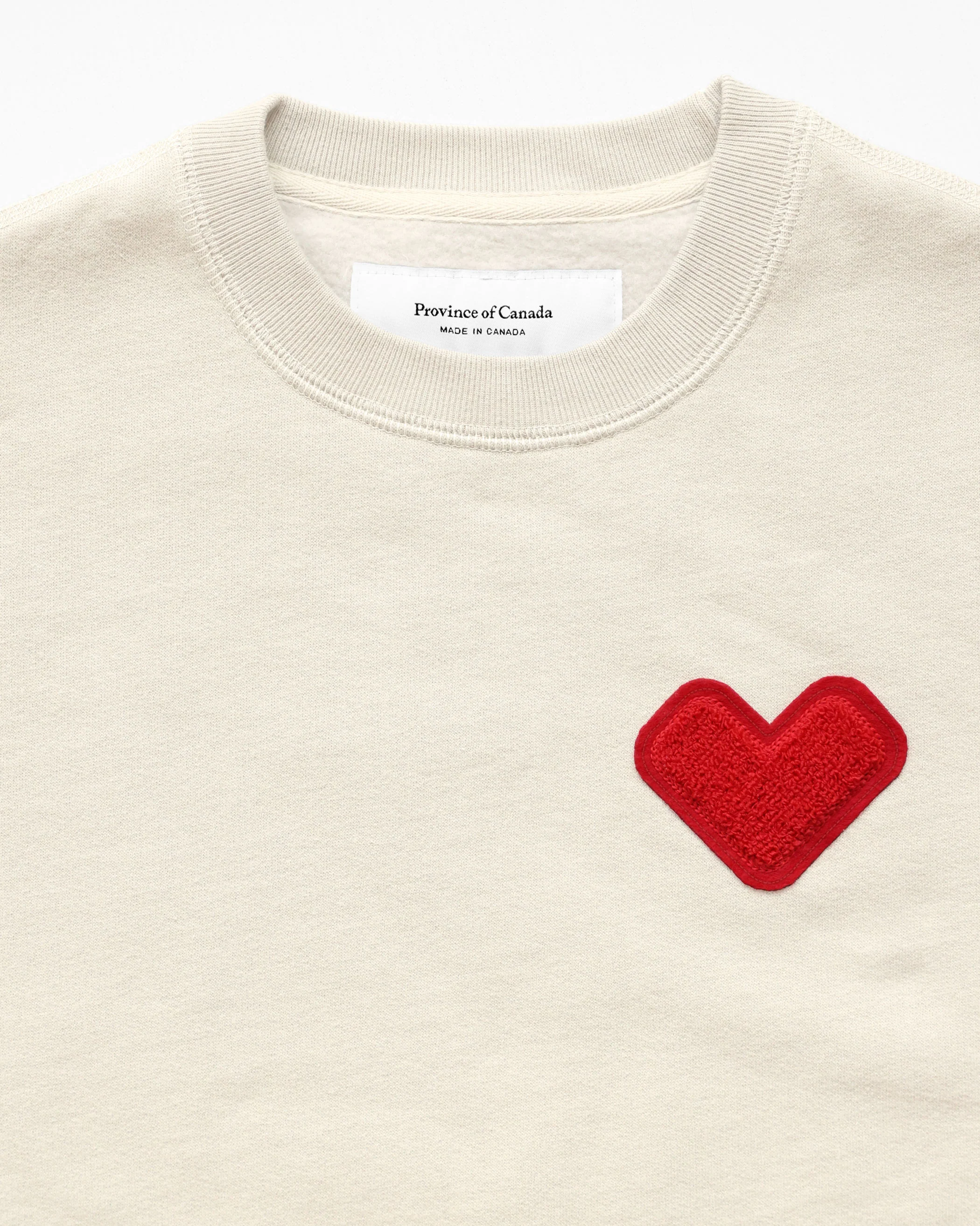 Heart Sweatshirt Cream - Unisex - Image 4