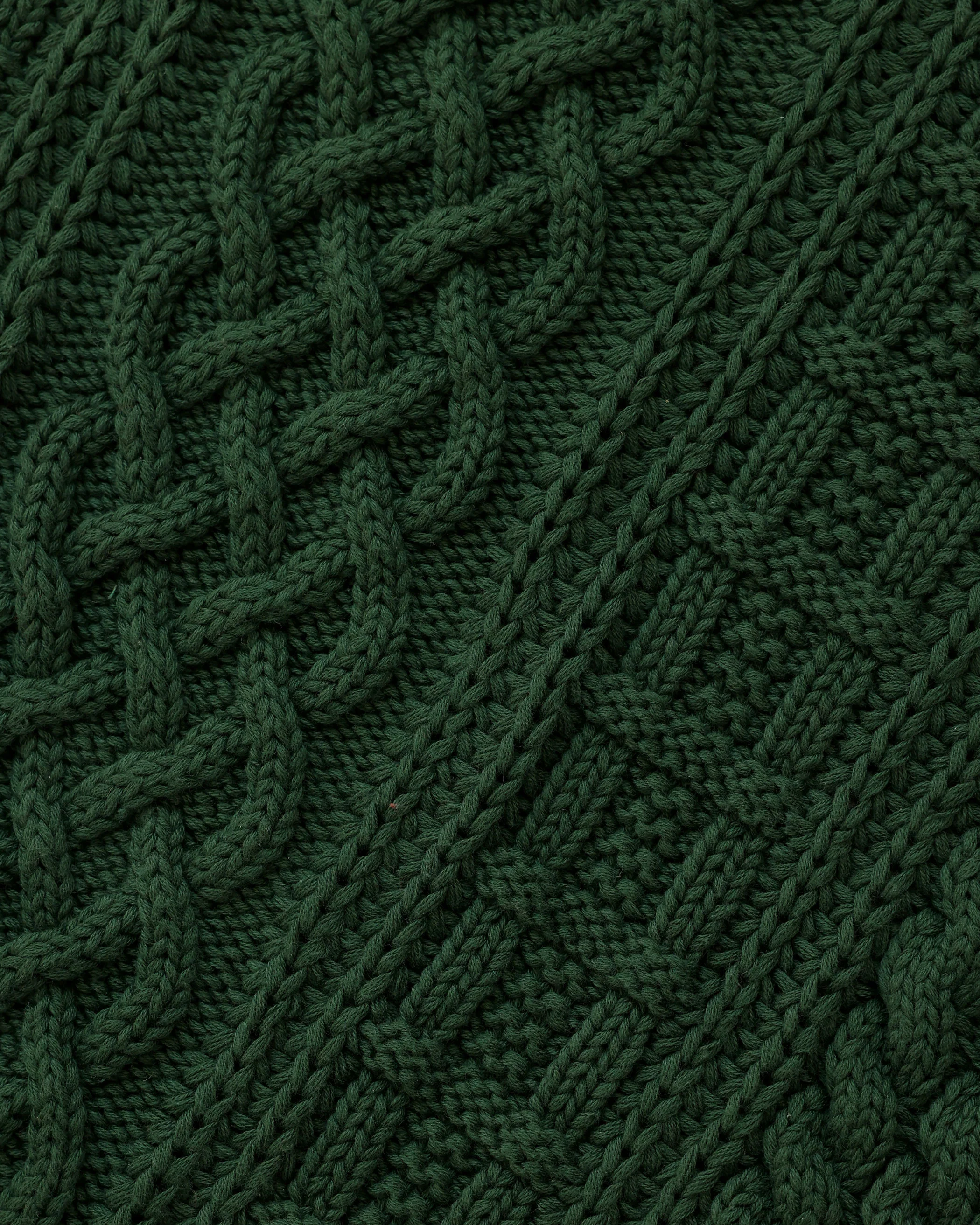 Ivy Cable Knit Sweater Forest - Unisex - Image 10