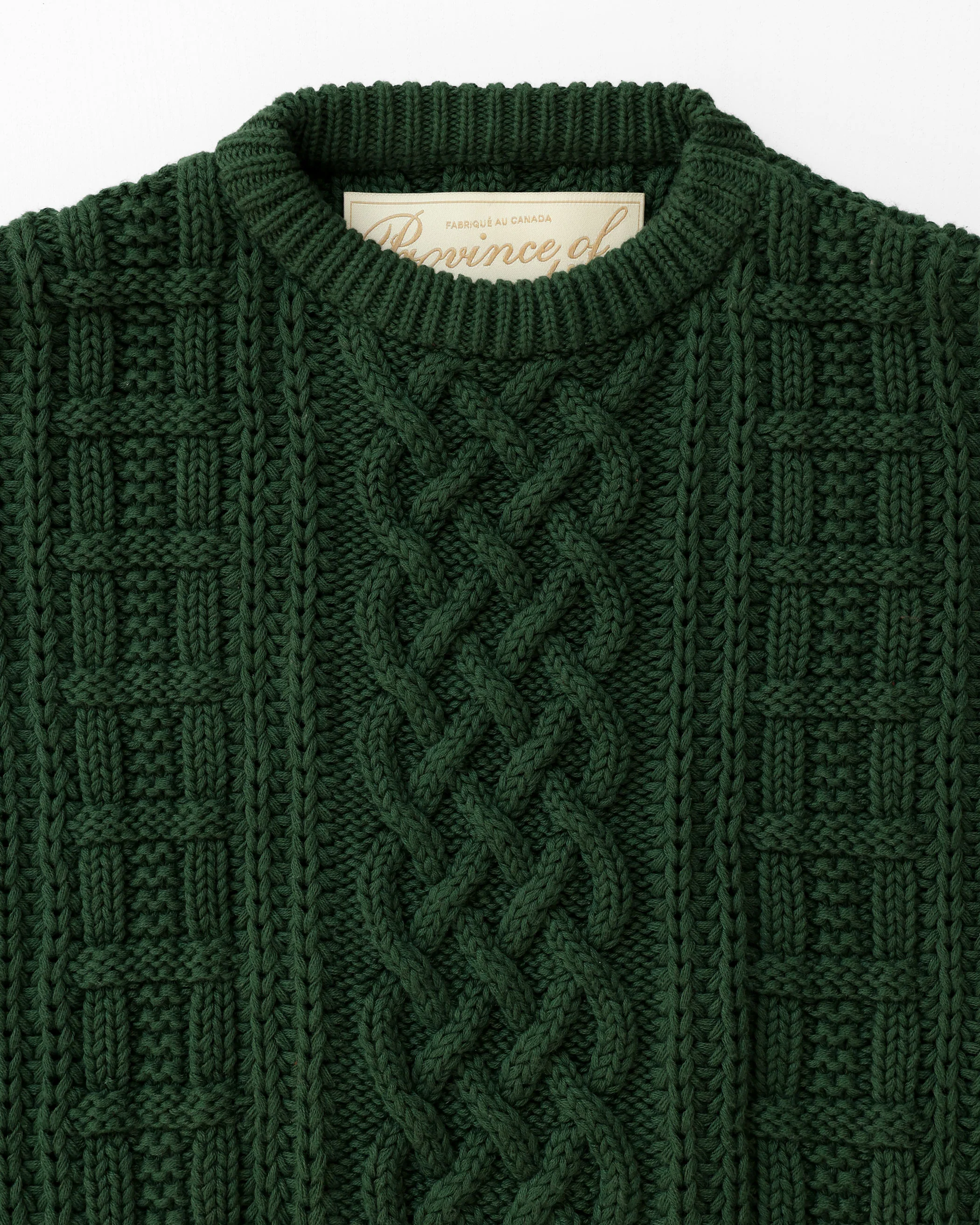 Ivy Cable Knit Sweater Forest - Unisex - Image 8