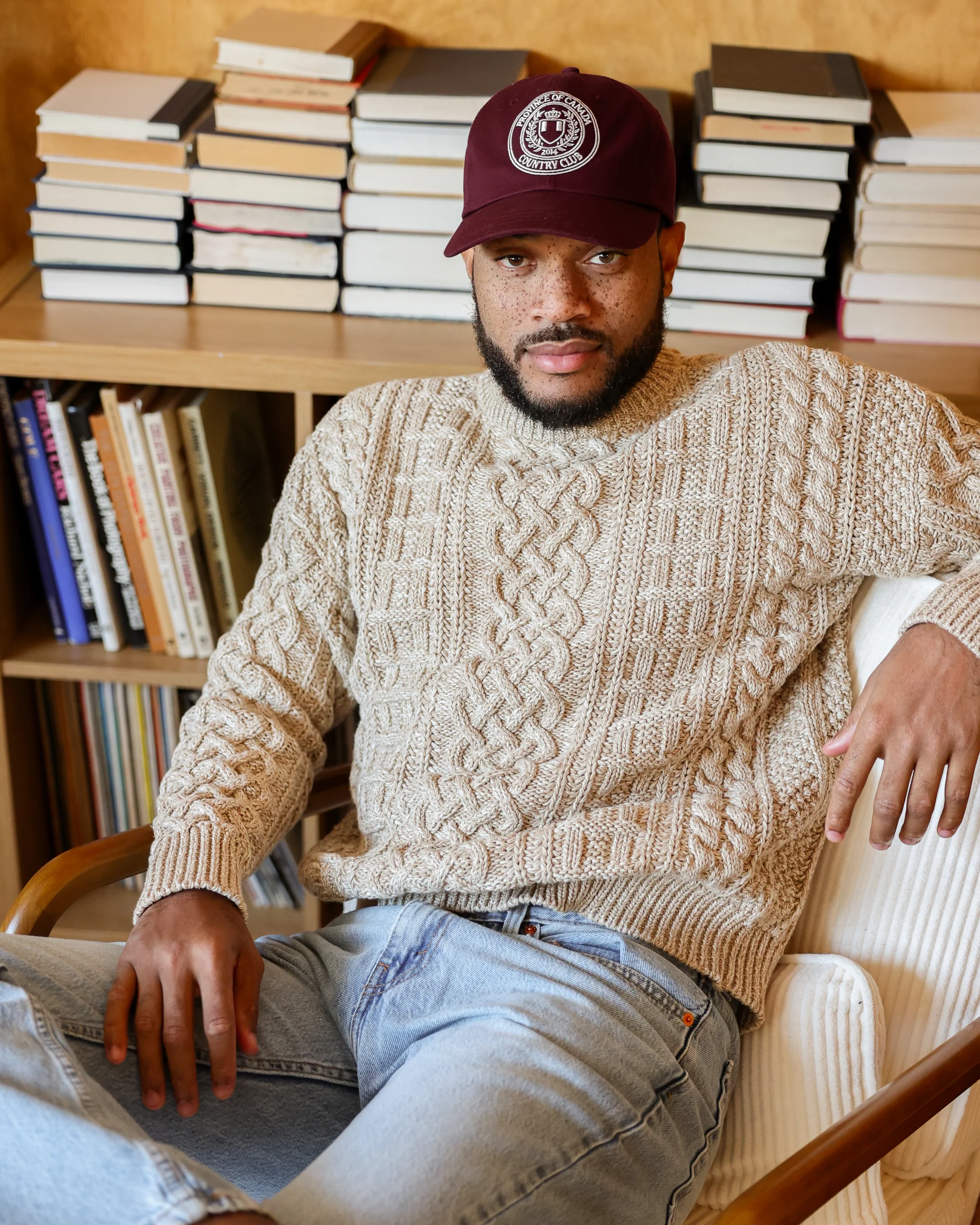 Ivy Cable Knit Sweater Heather Beige - Unisex - Image 2