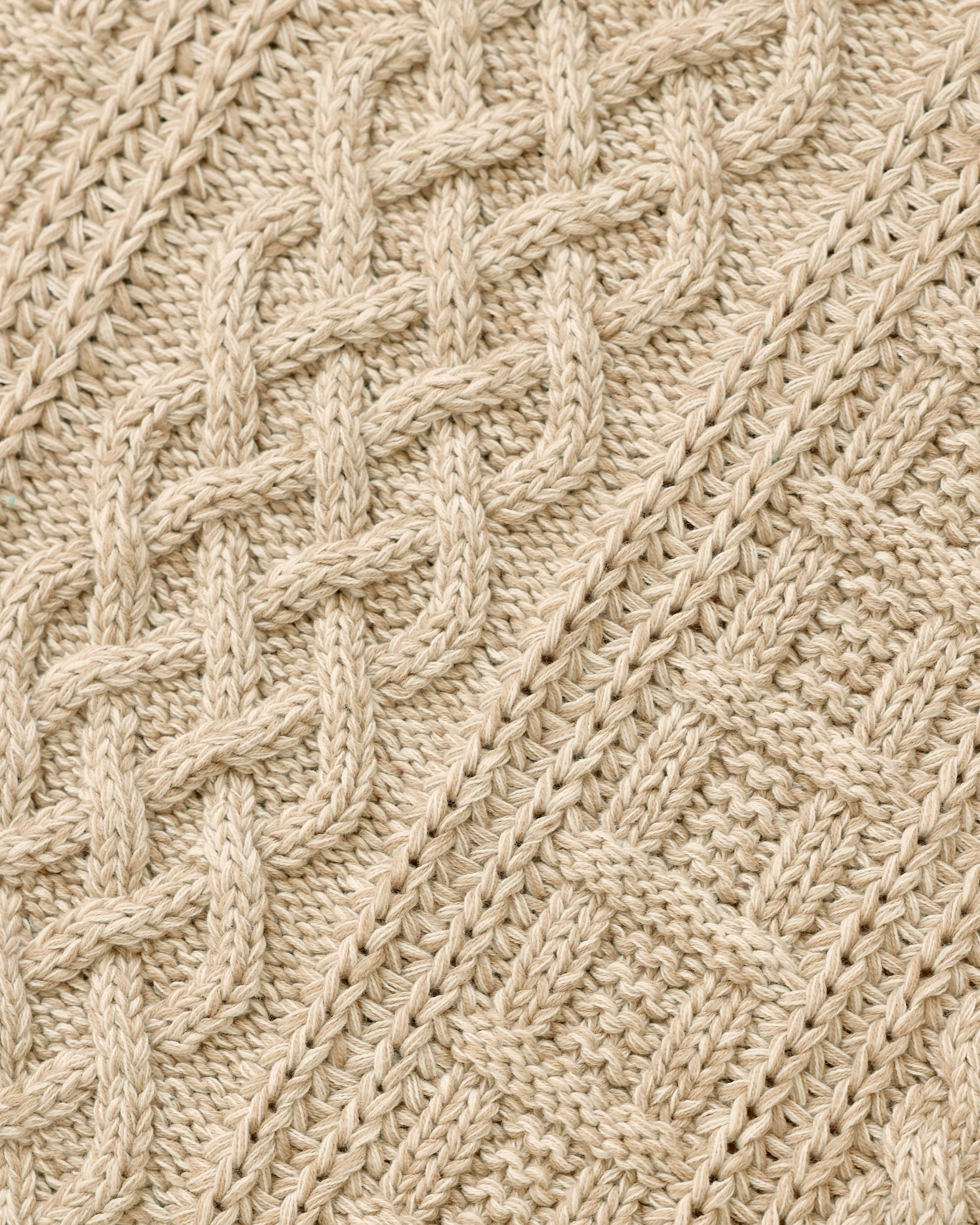 Ivy Cable Knit Sweater Heather Beige - Unisex - Image 7