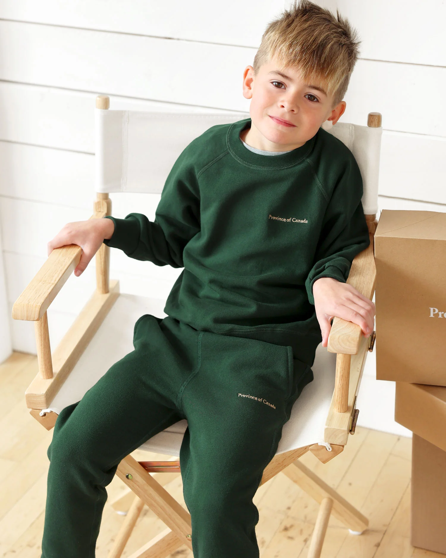 Kids French Terry Sweatshirt Forest - Unisex - Image 3