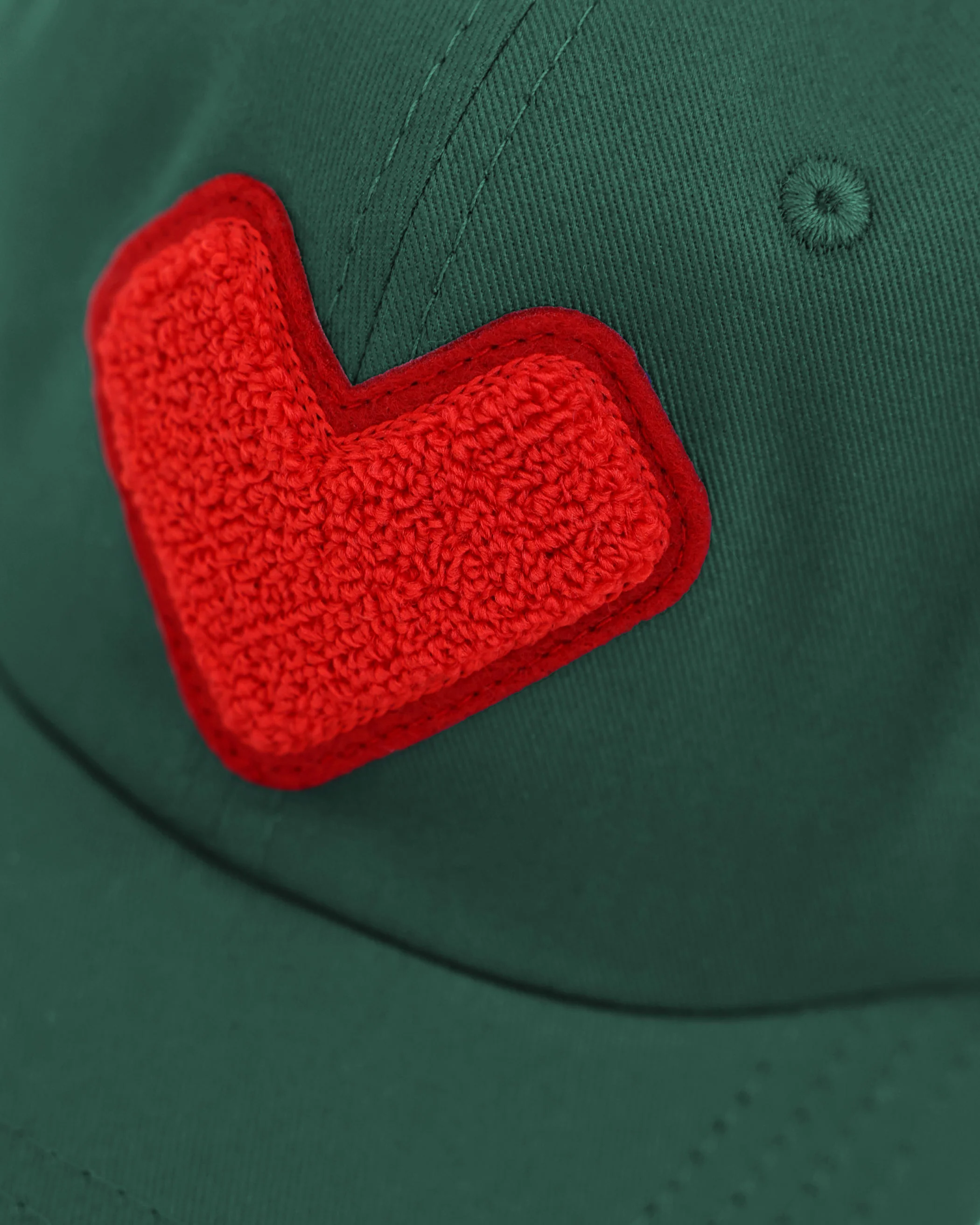 Kids Heart Baseball Hat Forest - Image 3