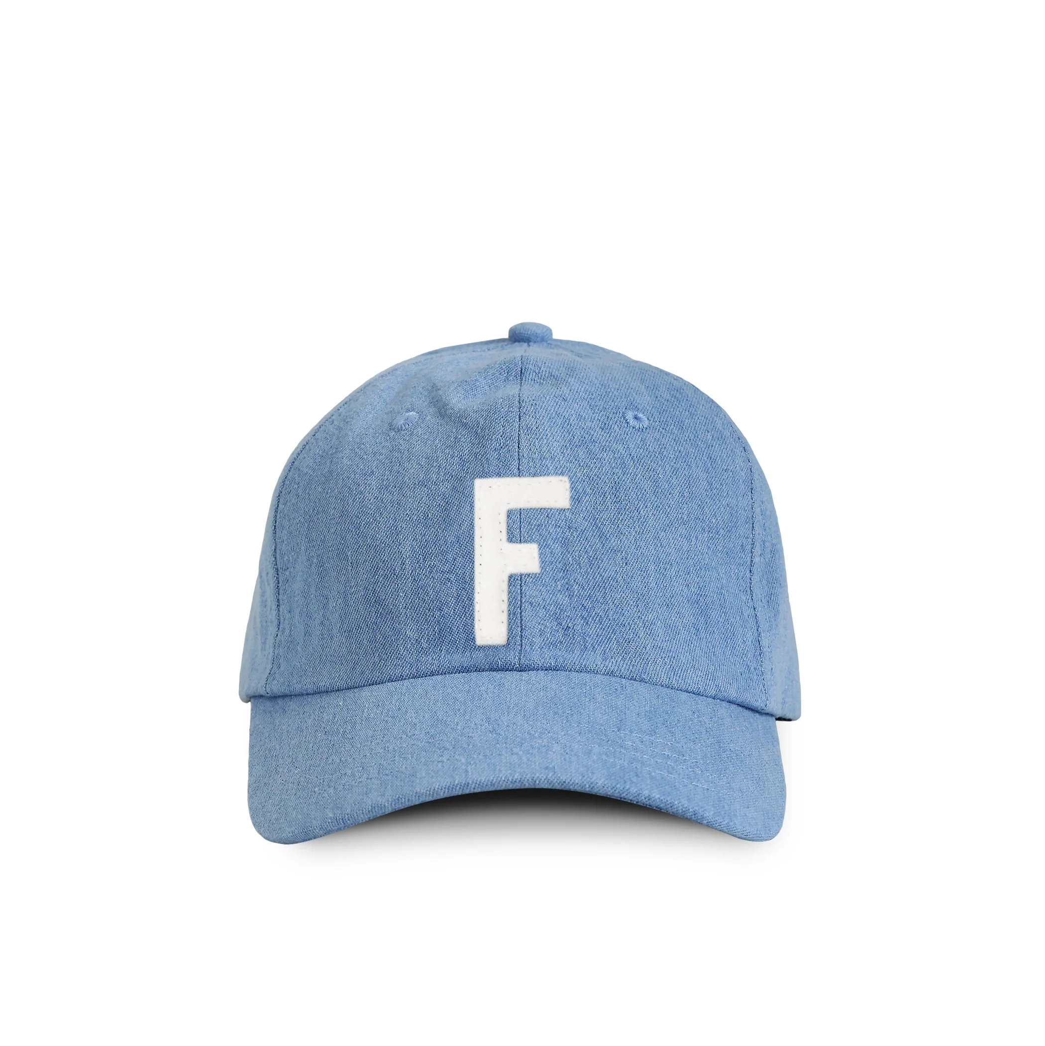 Kids Letter F Baseball Hat Denim