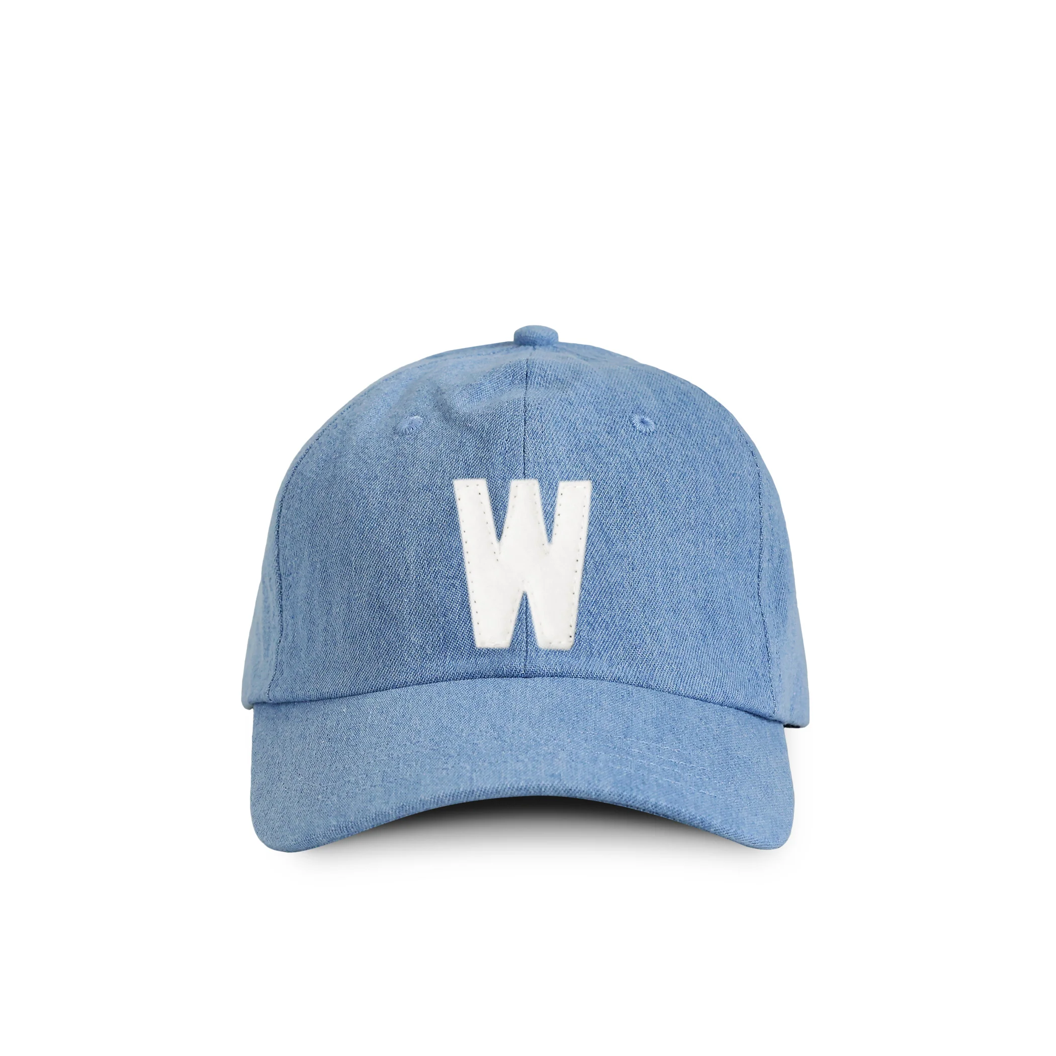 Kids Letter W Baseball Hat Denim
