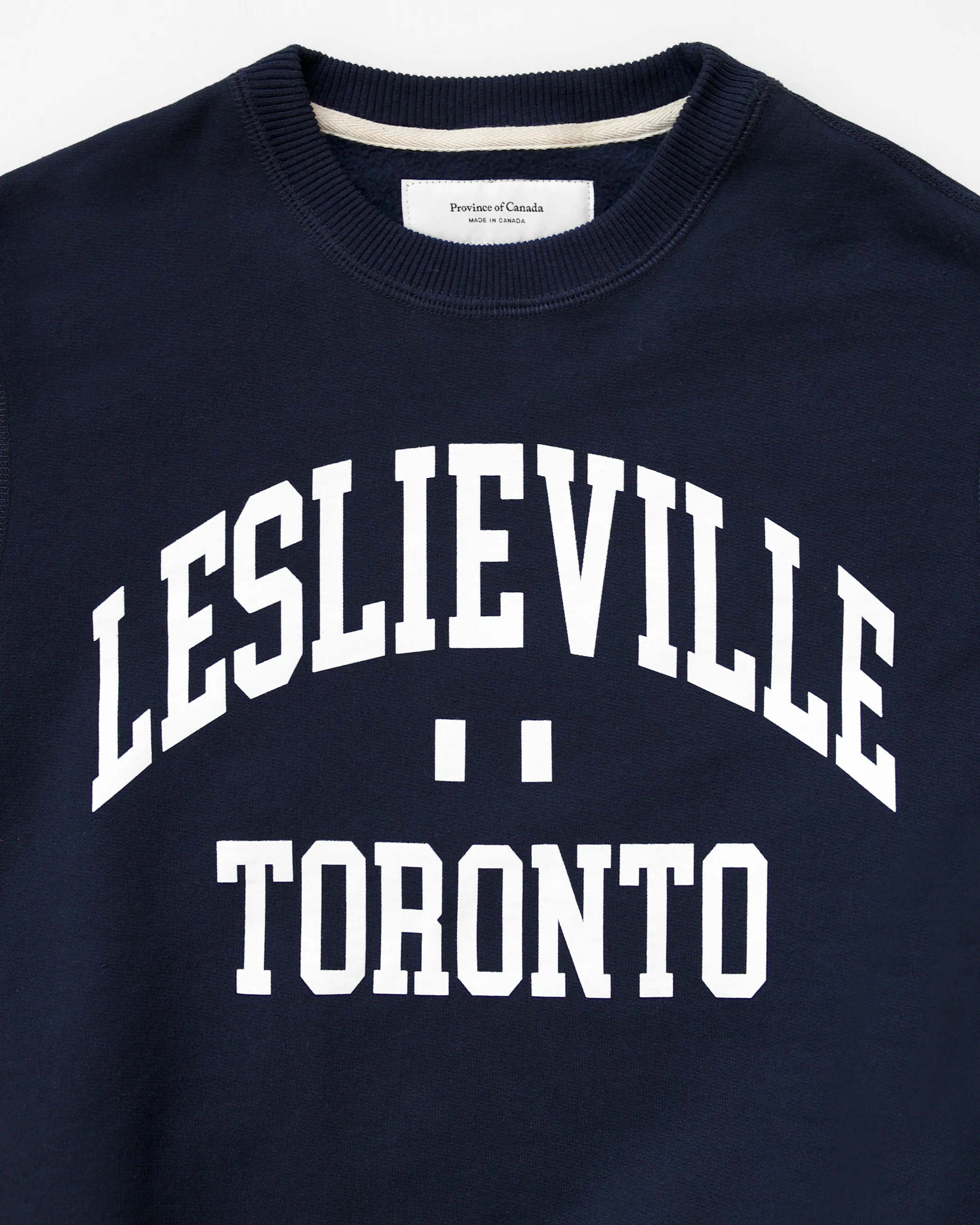 Leslieville Fleece Sweatshirt Navy - Unisex - Image 4