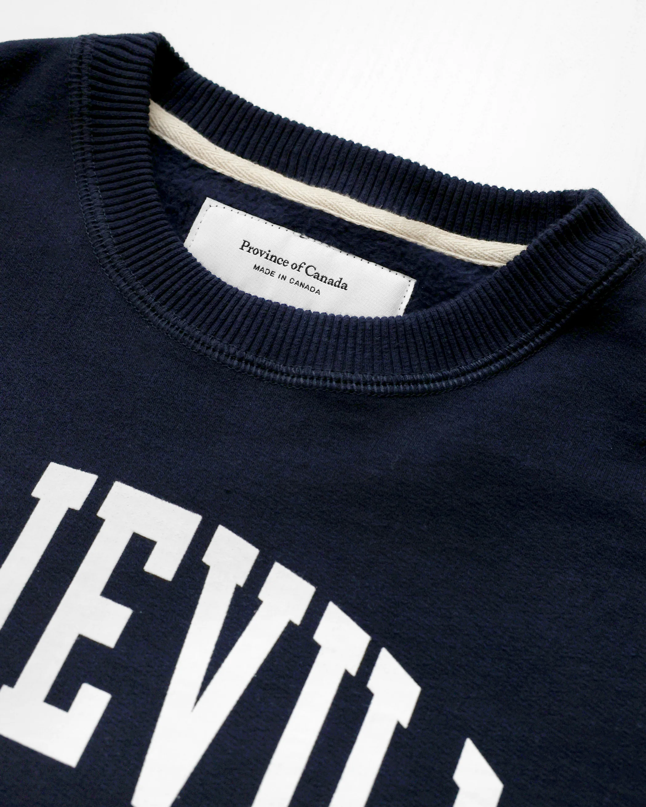 Leslieville Fleece Sweatshirt Navy - Unisex - Image 5