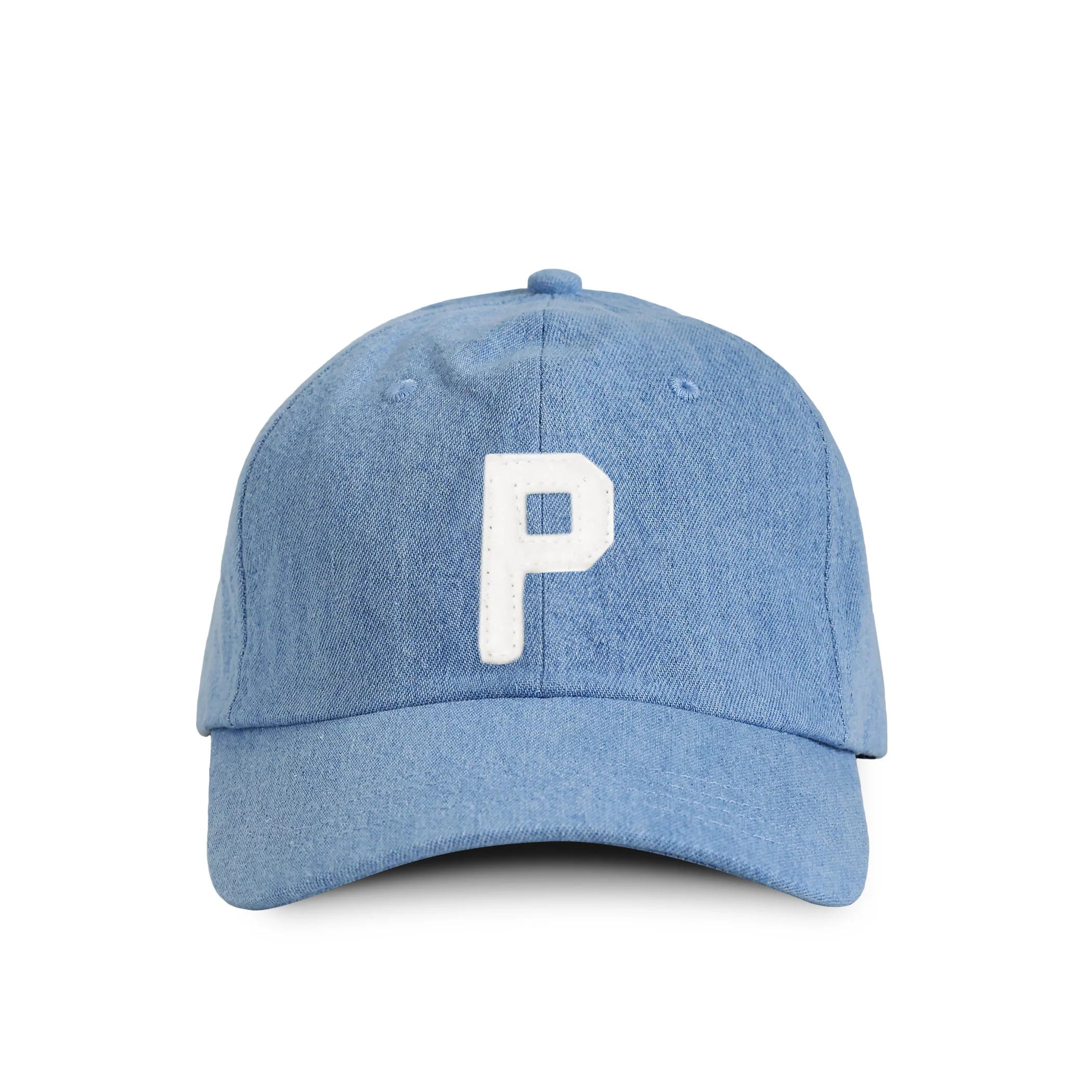 Letter P Baseball Hat Denim