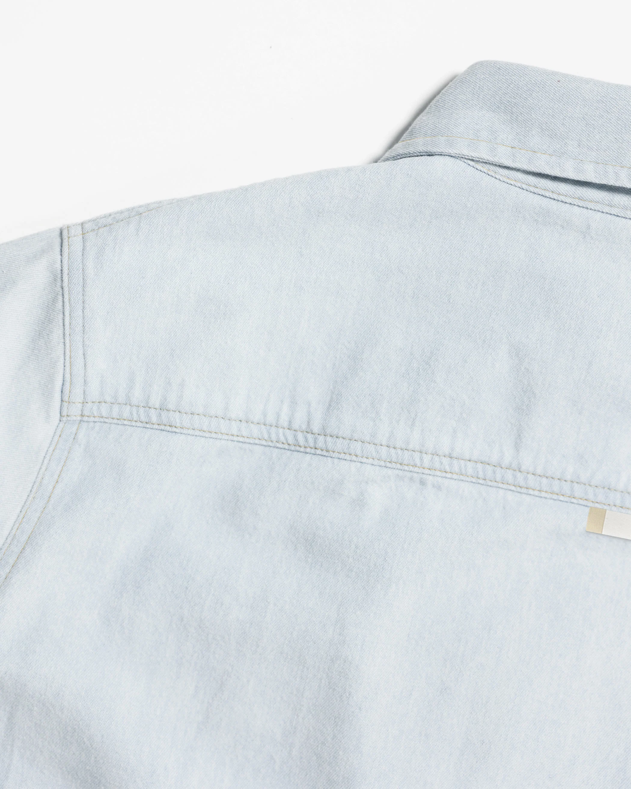Light Wash Denim Shirt - Unisex - Image 8