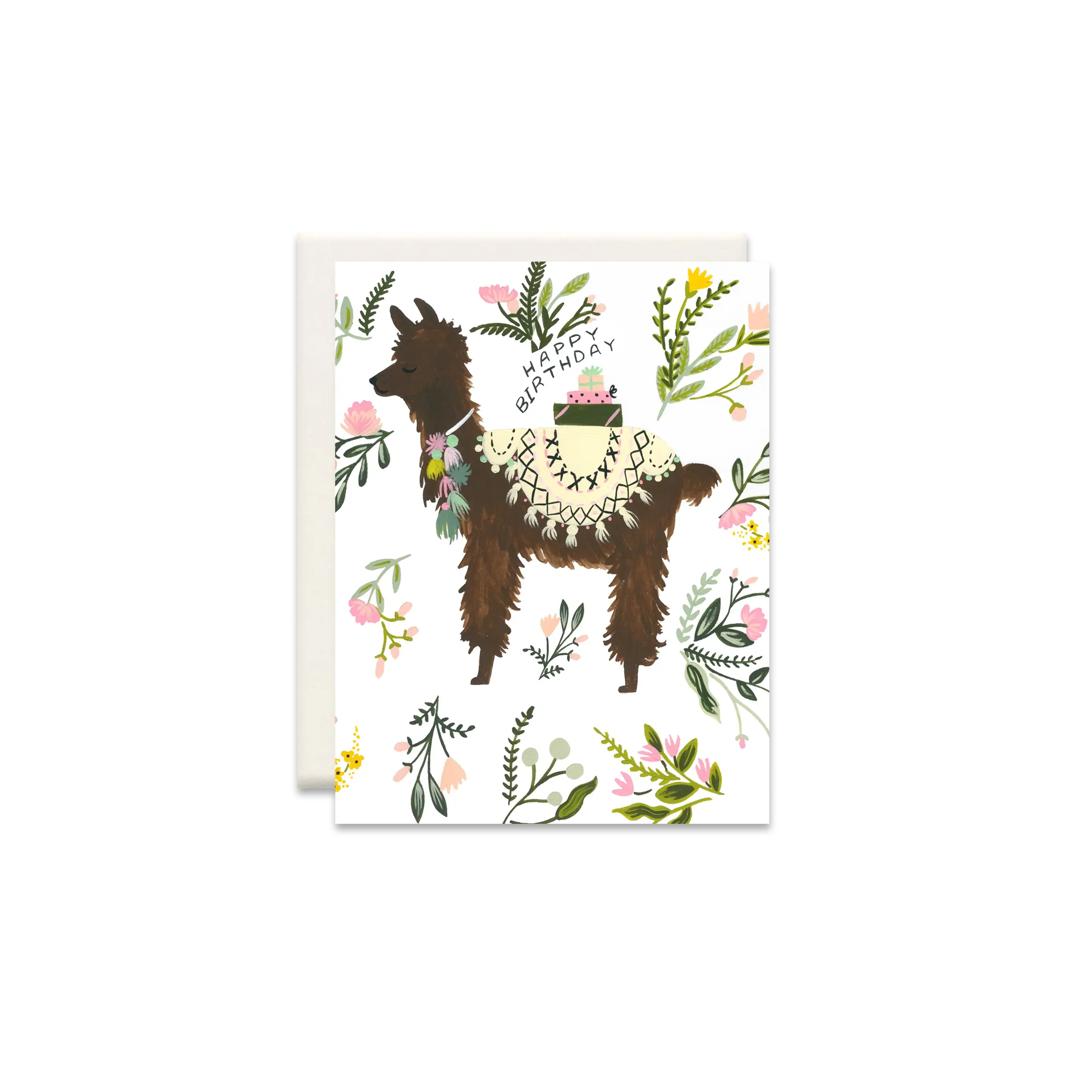 Llama Birthday Greeting Card